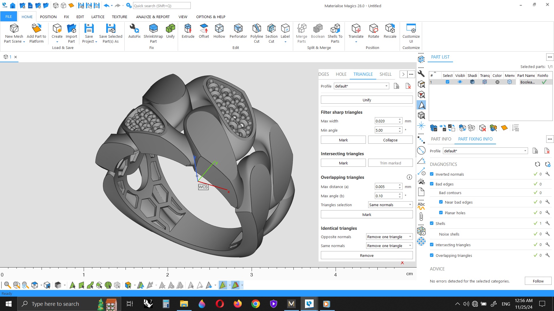 Midnight Sparkle Ring Free 3D print model_9