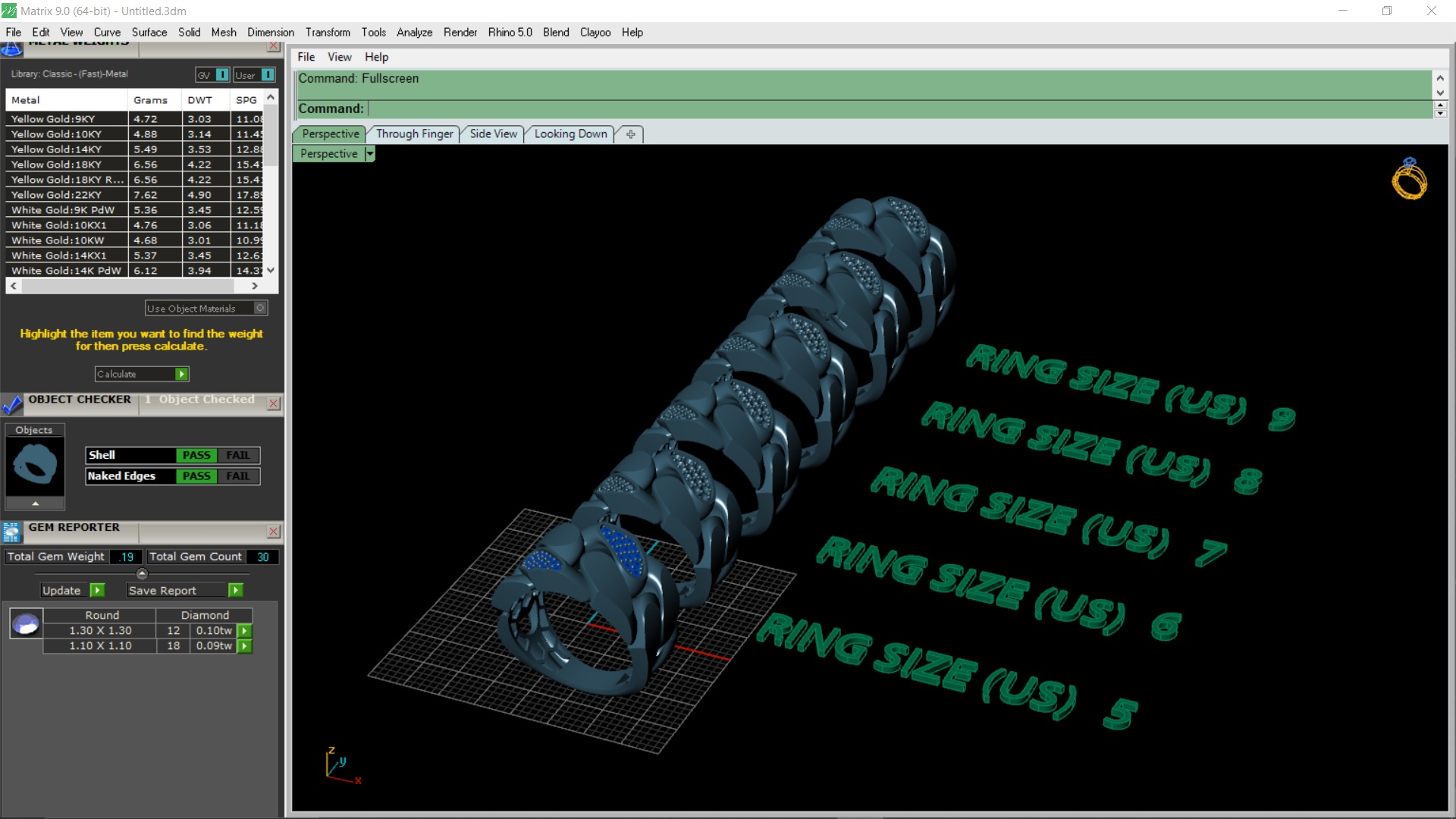 Midnight Sparkle Ring Free 3D print model_8