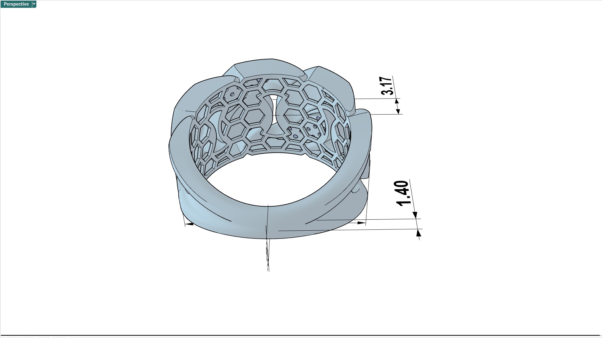 Midnight Sparkle Ring Free 3D print model_3