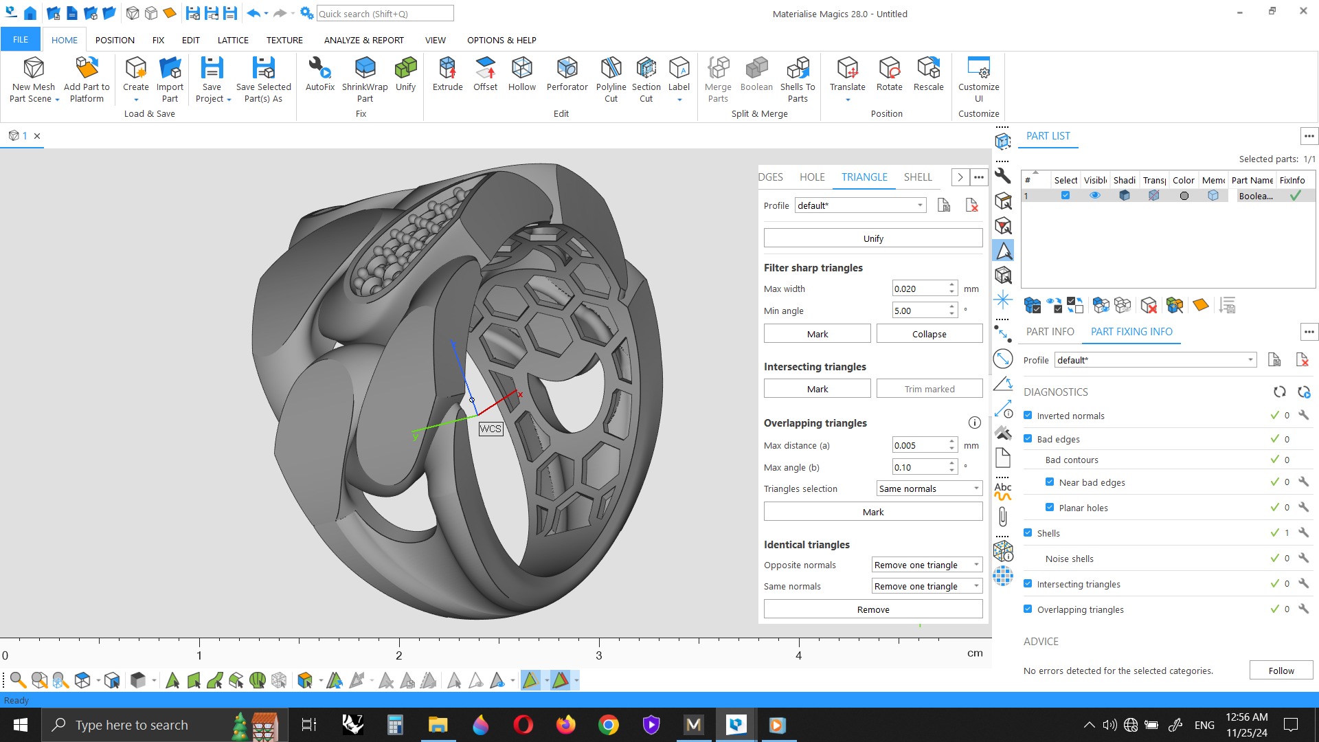 Midnight Sparkle Ring Free 3D print model_10