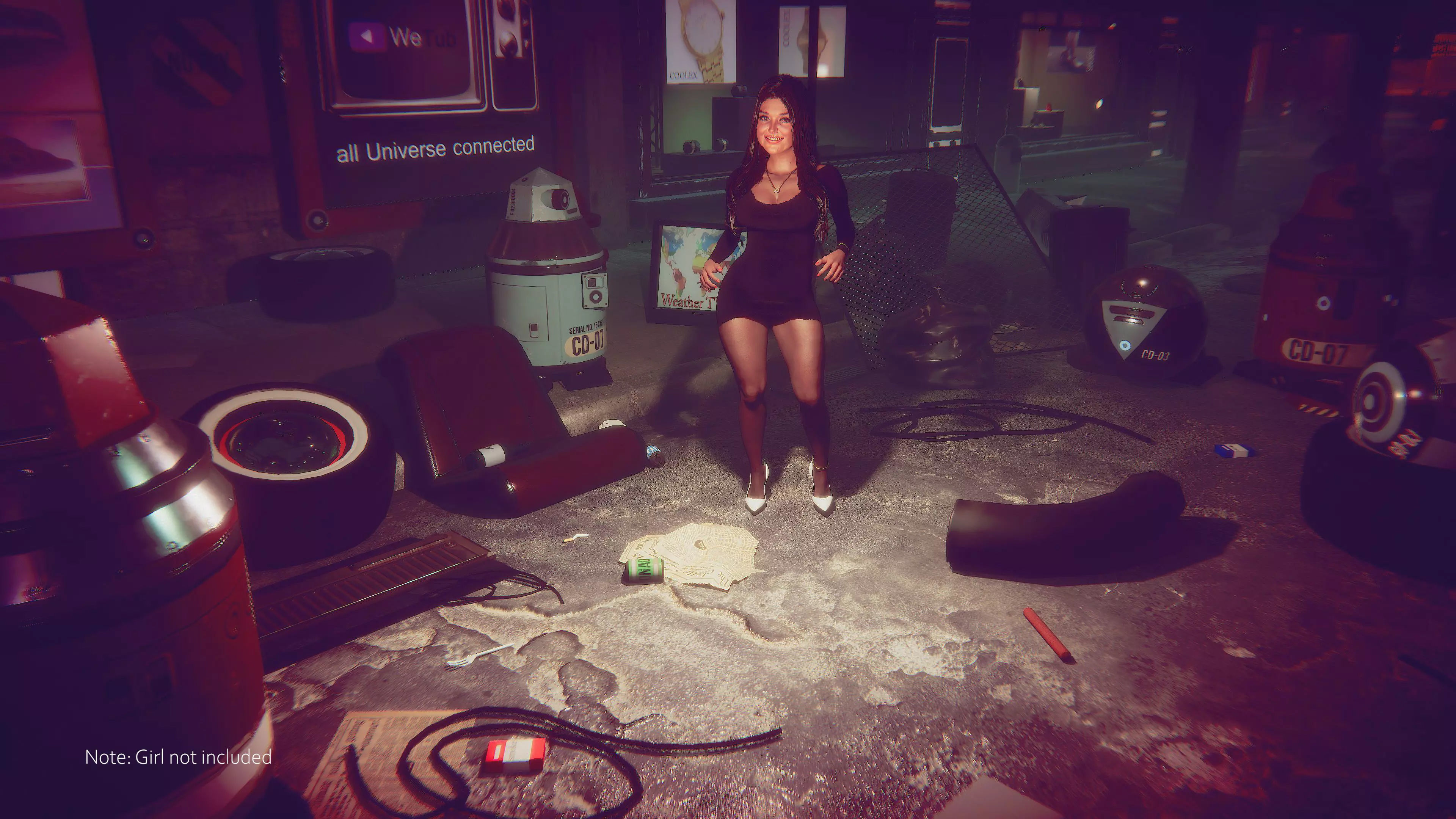 cyberpunk - Cyber City Low-poly 3D model_6