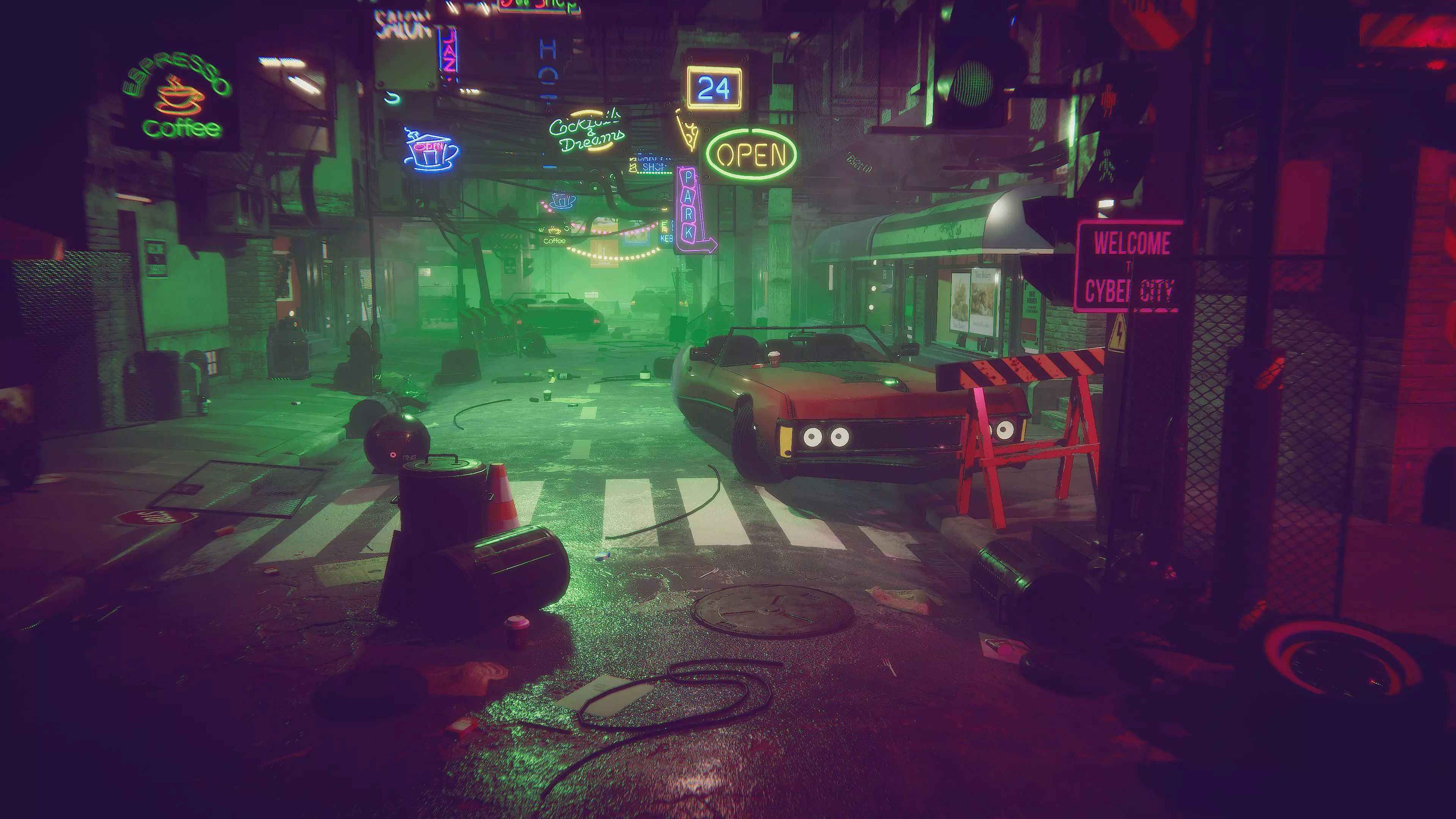 cyberpunk - Cyber City Low-poly 3D model_19