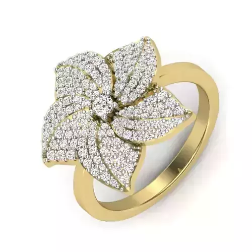 Women Diamond Ring 3dm STL  Render Details - PR-210 DIA