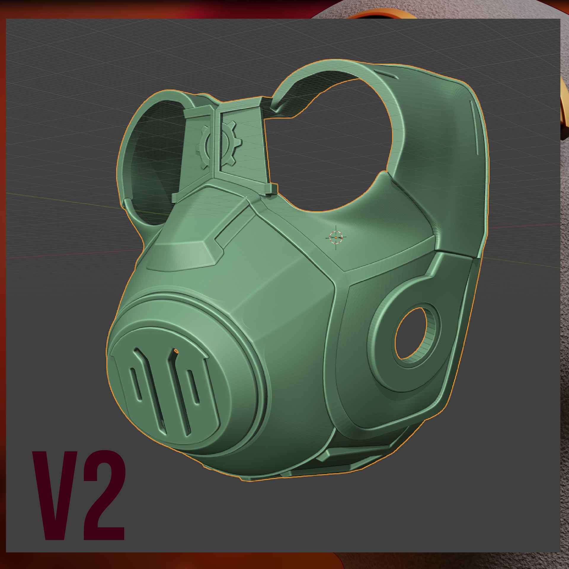 Enforcer Vi GAS MASK Arcane cosplay armor Accessories 3D print model_12