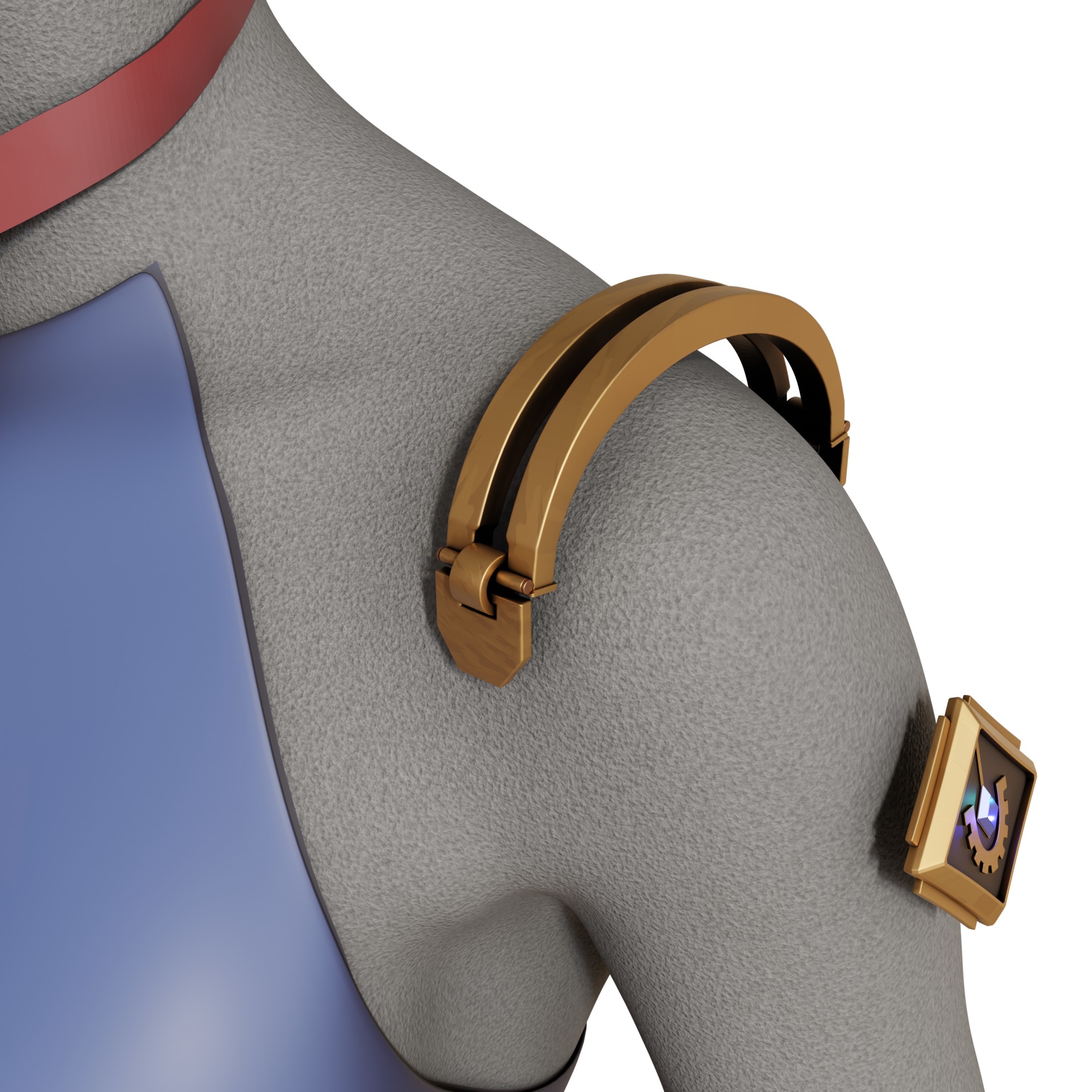 ENFORCER CAITLYN armor ACCESSORIES mechanism shoulder ARCANE 3D print model_5