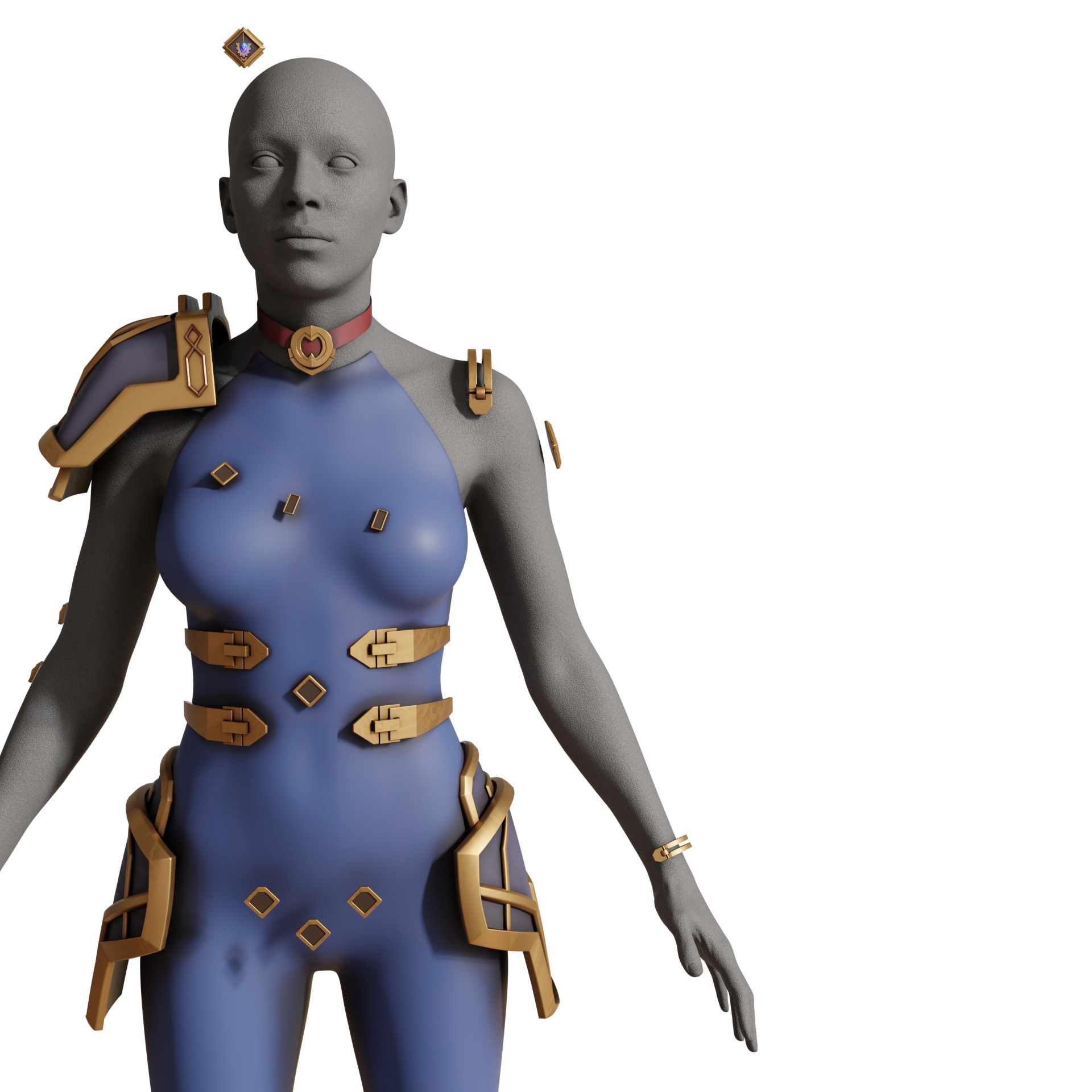 ENFORCER CAITLYN armor ACCESSORIES mechanism shoulder ARCANE 3D print model_1