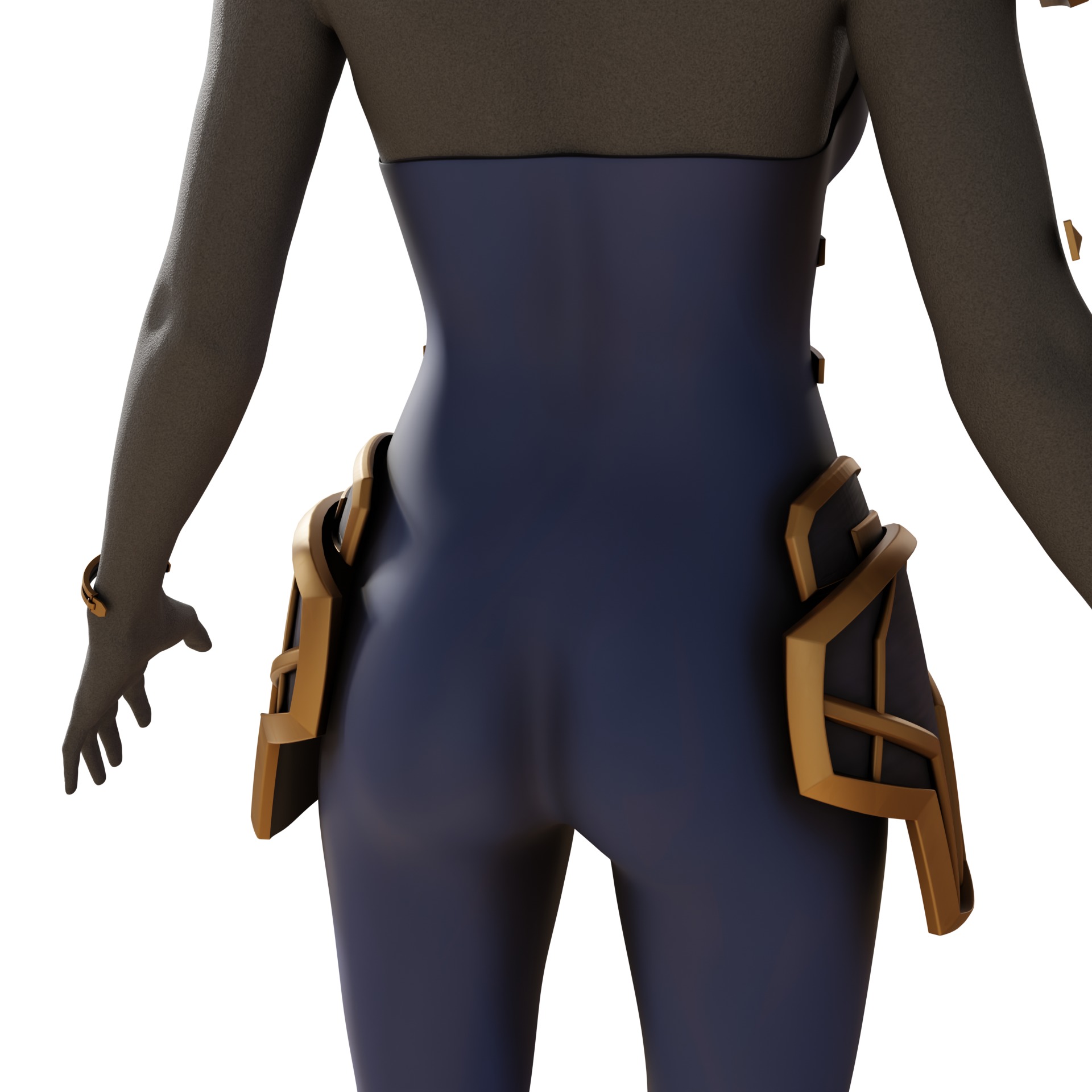 ENFORCER CAITLYN armor ACCESSORIES mechanism shoulder ARCANE 3D print model_6