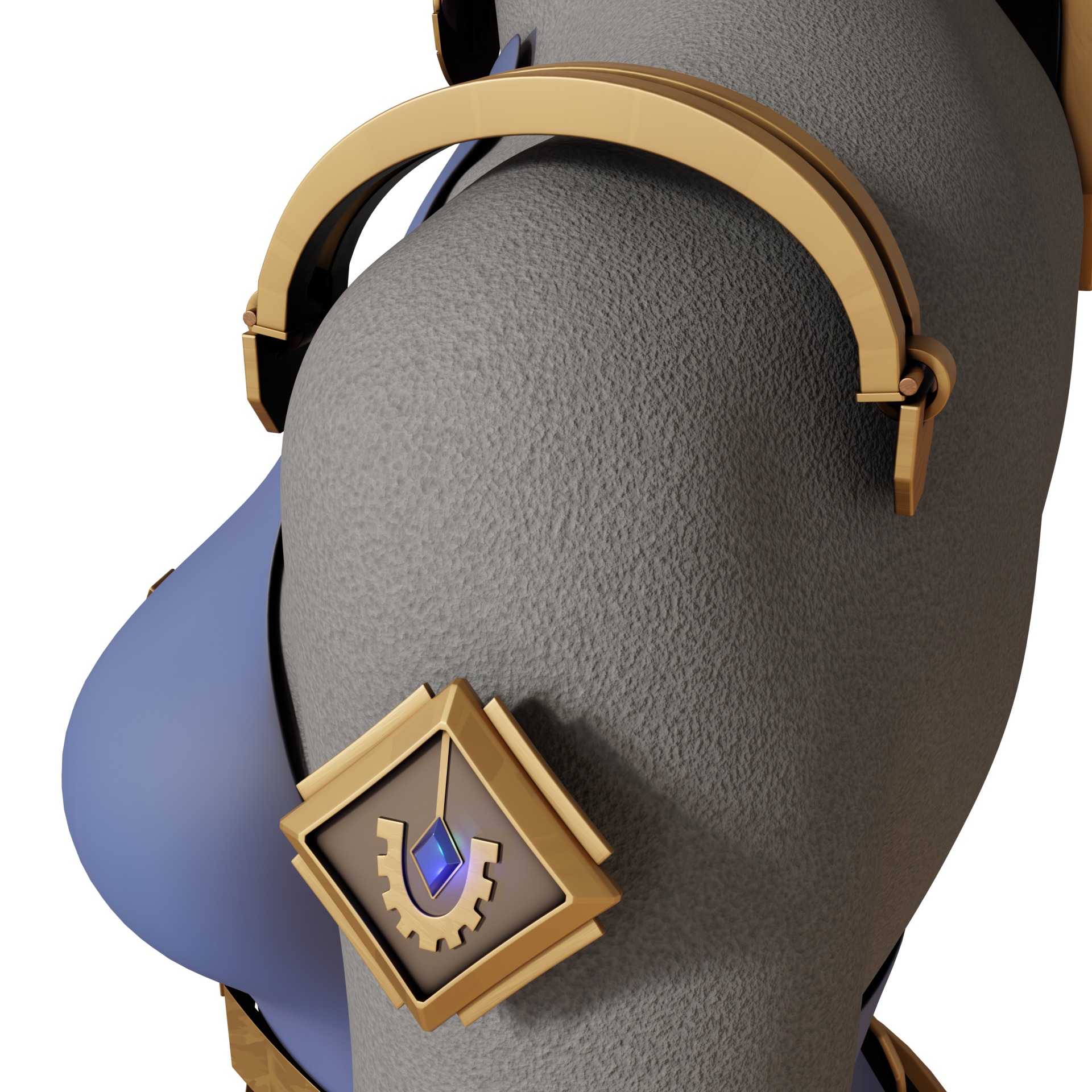 ENFORCER CAITLYN armor ACCESSORIES mechanism shoulder ARCANE 3D print model_9