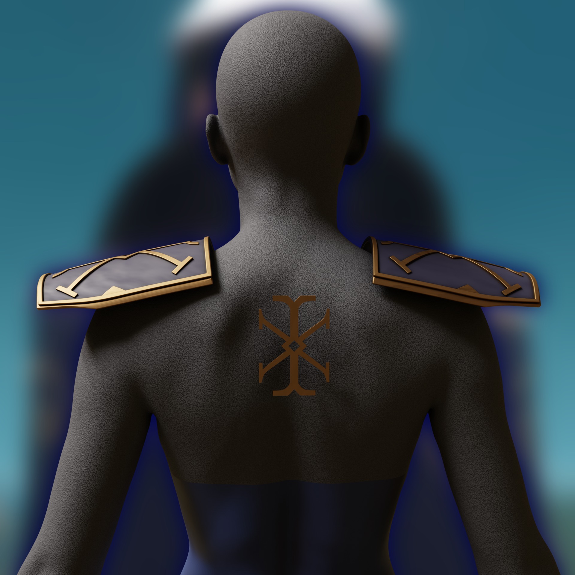 ENFORCER CAITLYN armor ACCESSORIES mechanism shoulder ARCANE 3D print model_14