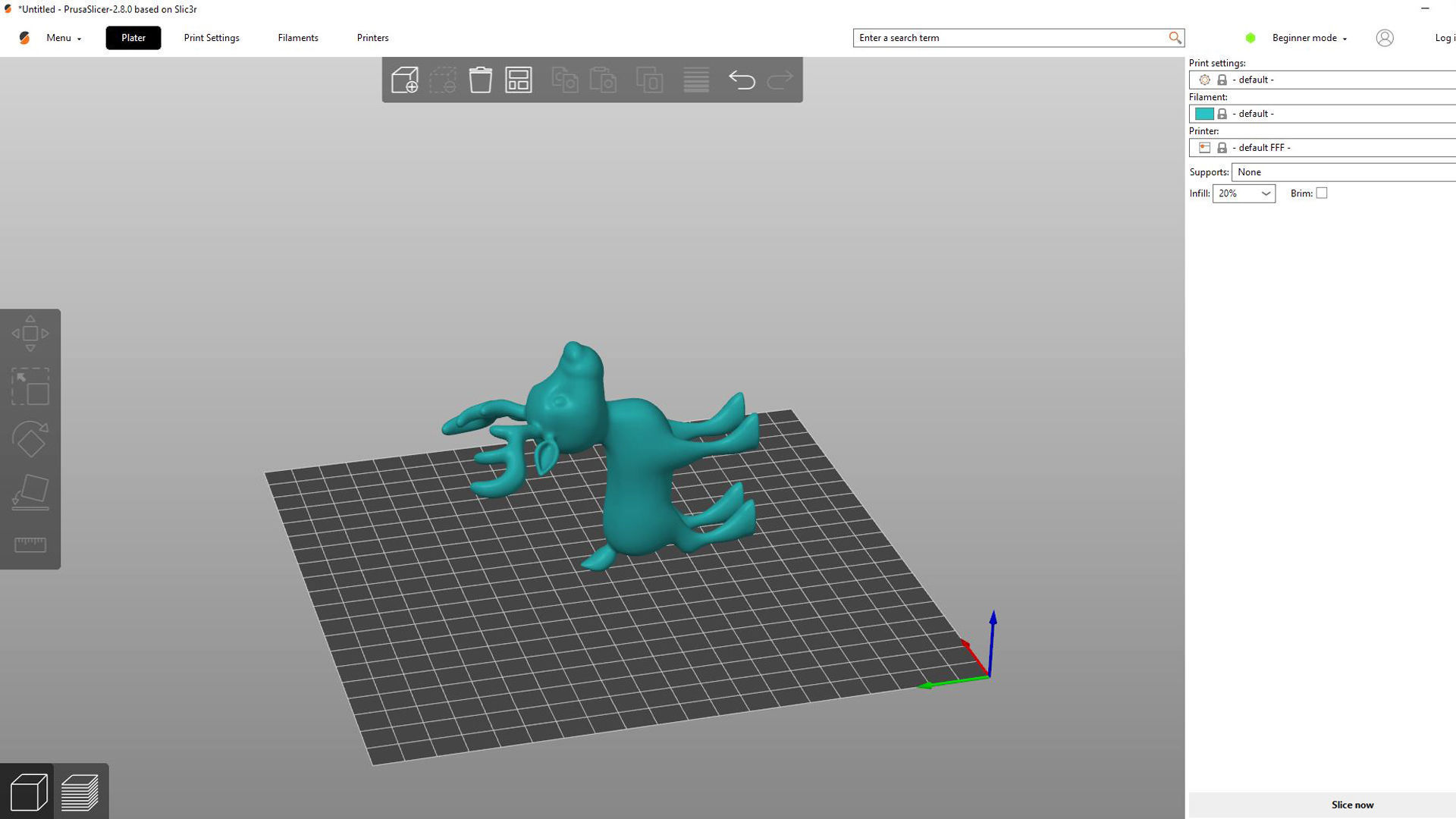 Reindeer cute 5 3d print stl  3D print model_3