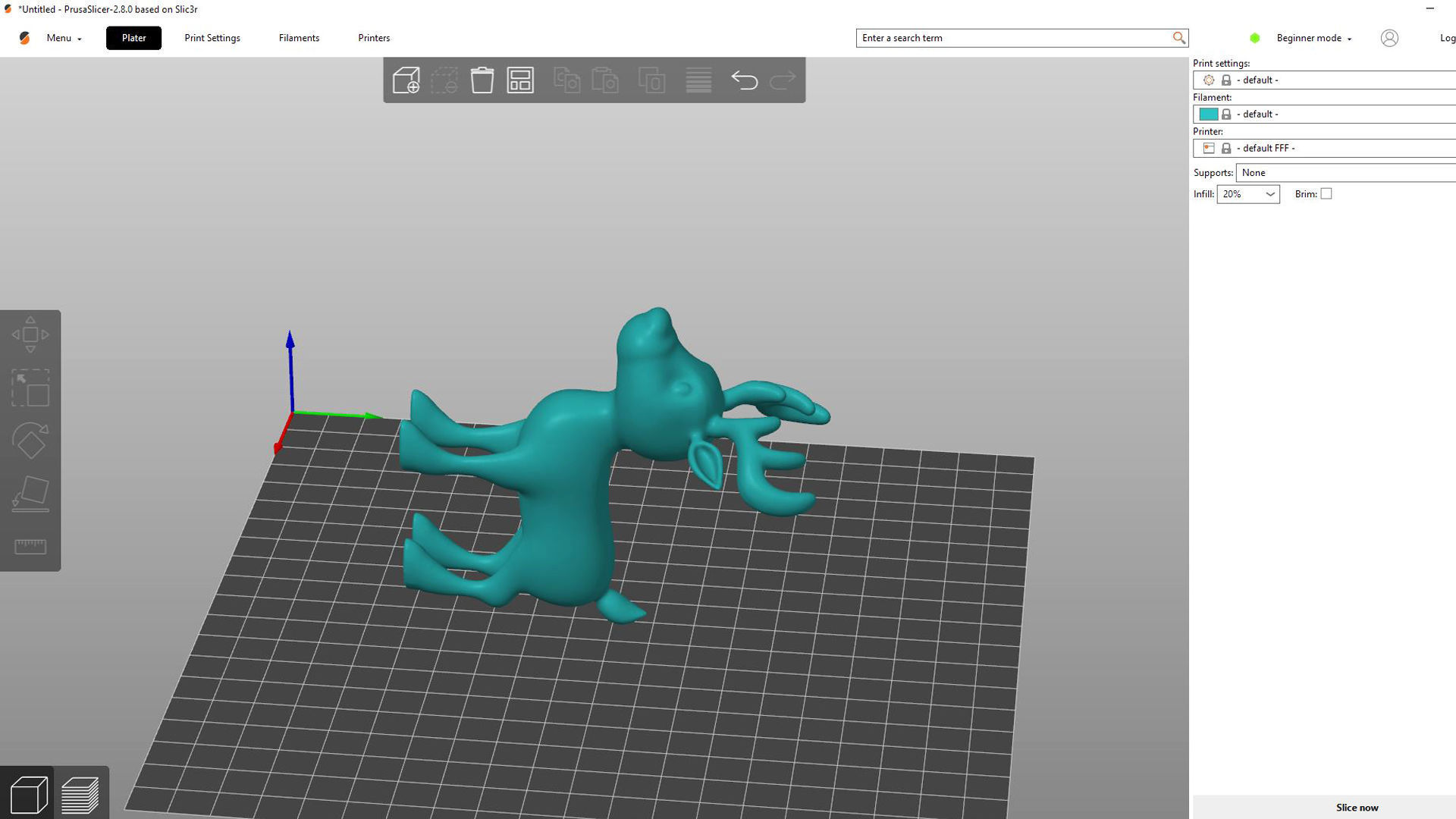 Reindeer cute 5 3d print stl  3D print model_4