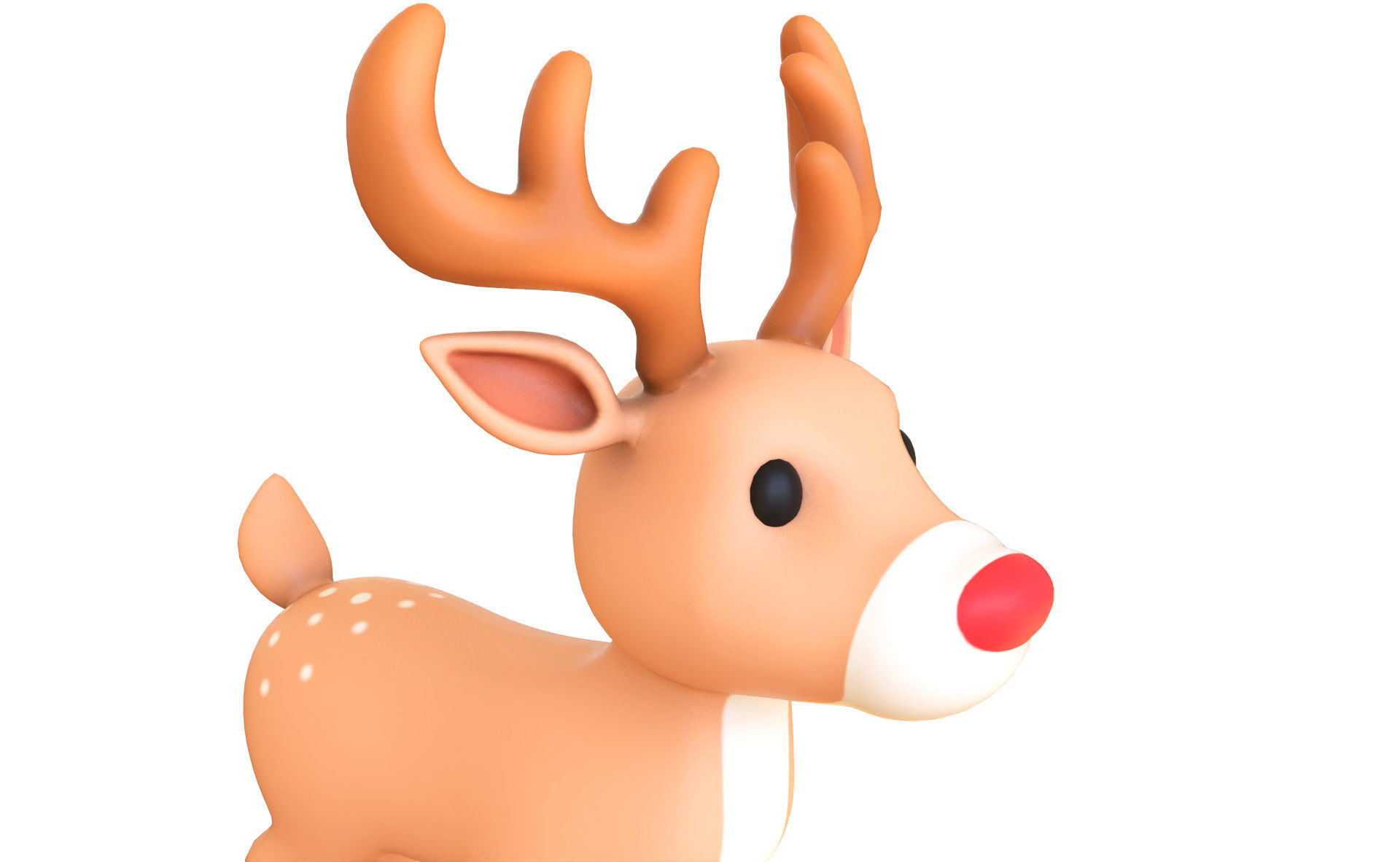 Reindeer cute 5 3d print stl  3D print model_11