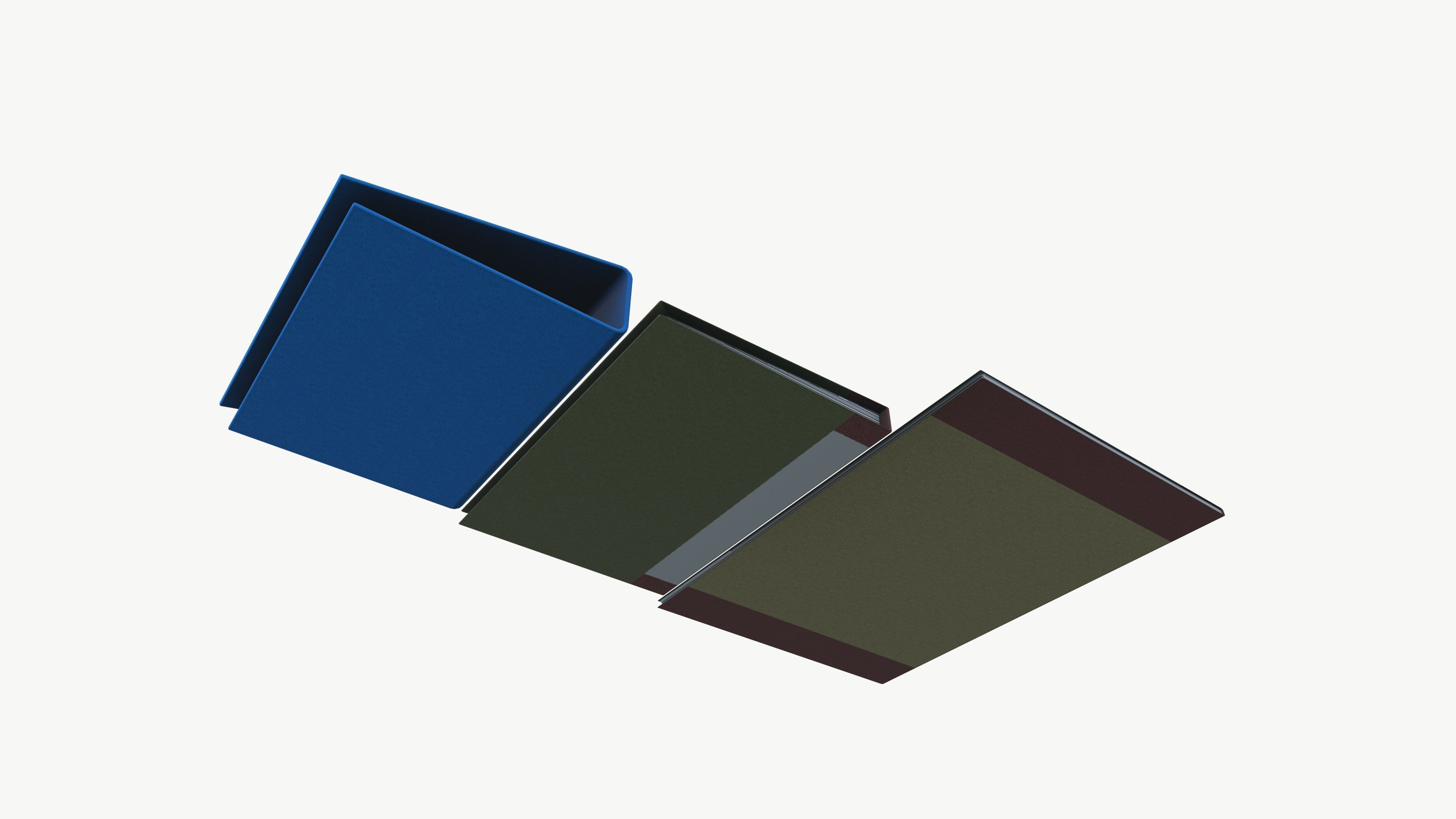 Records and Files Low-poly 3D model_5