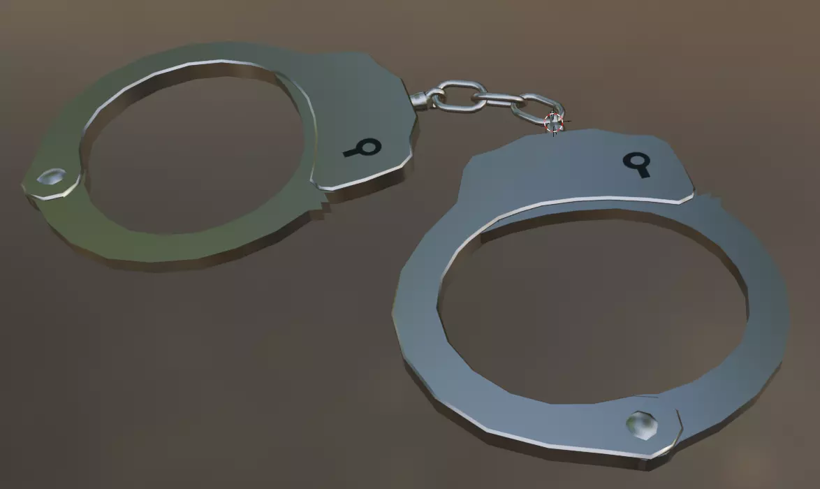 Handcuffs Low-poly 3D model