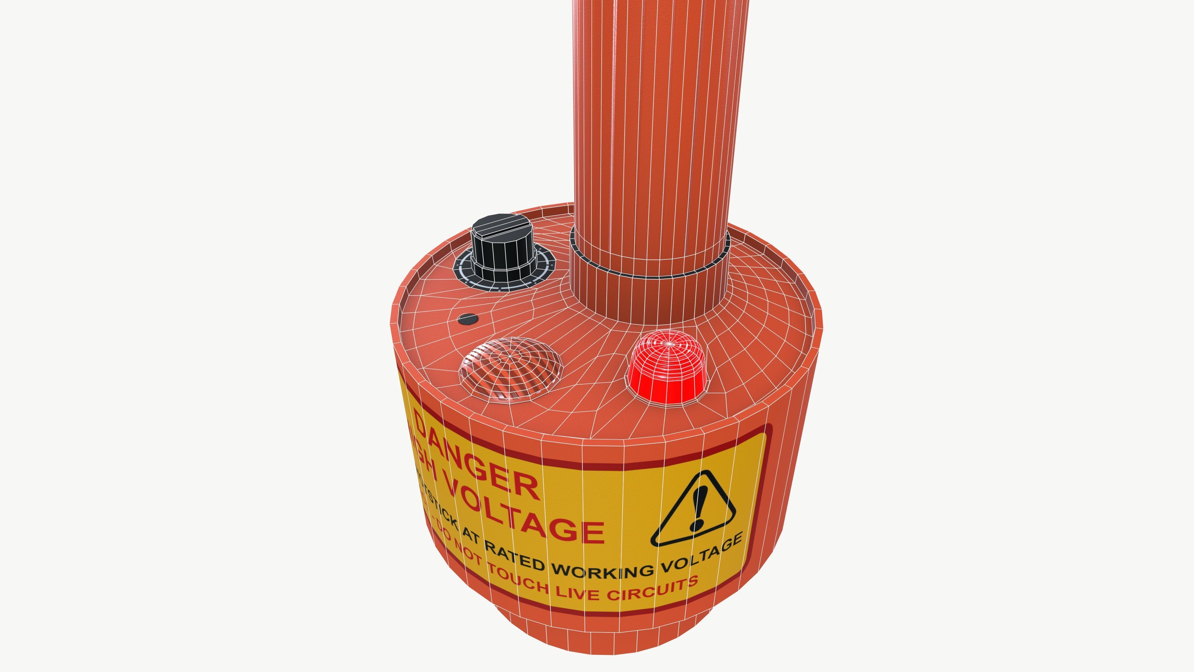 voltage detector Low-poly 3D model_9