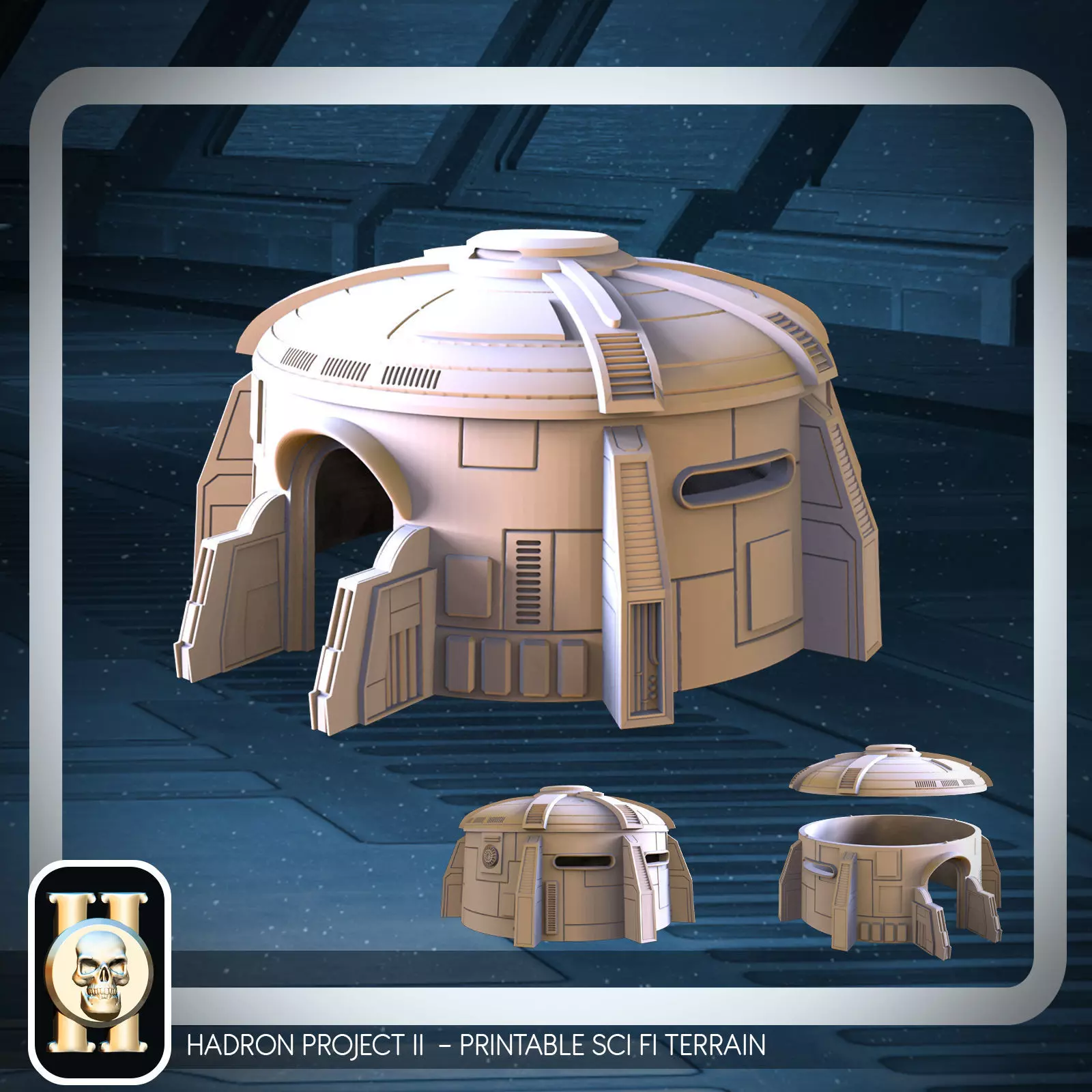 SCI FI Building - PRINTABLE MODEL 3D print model