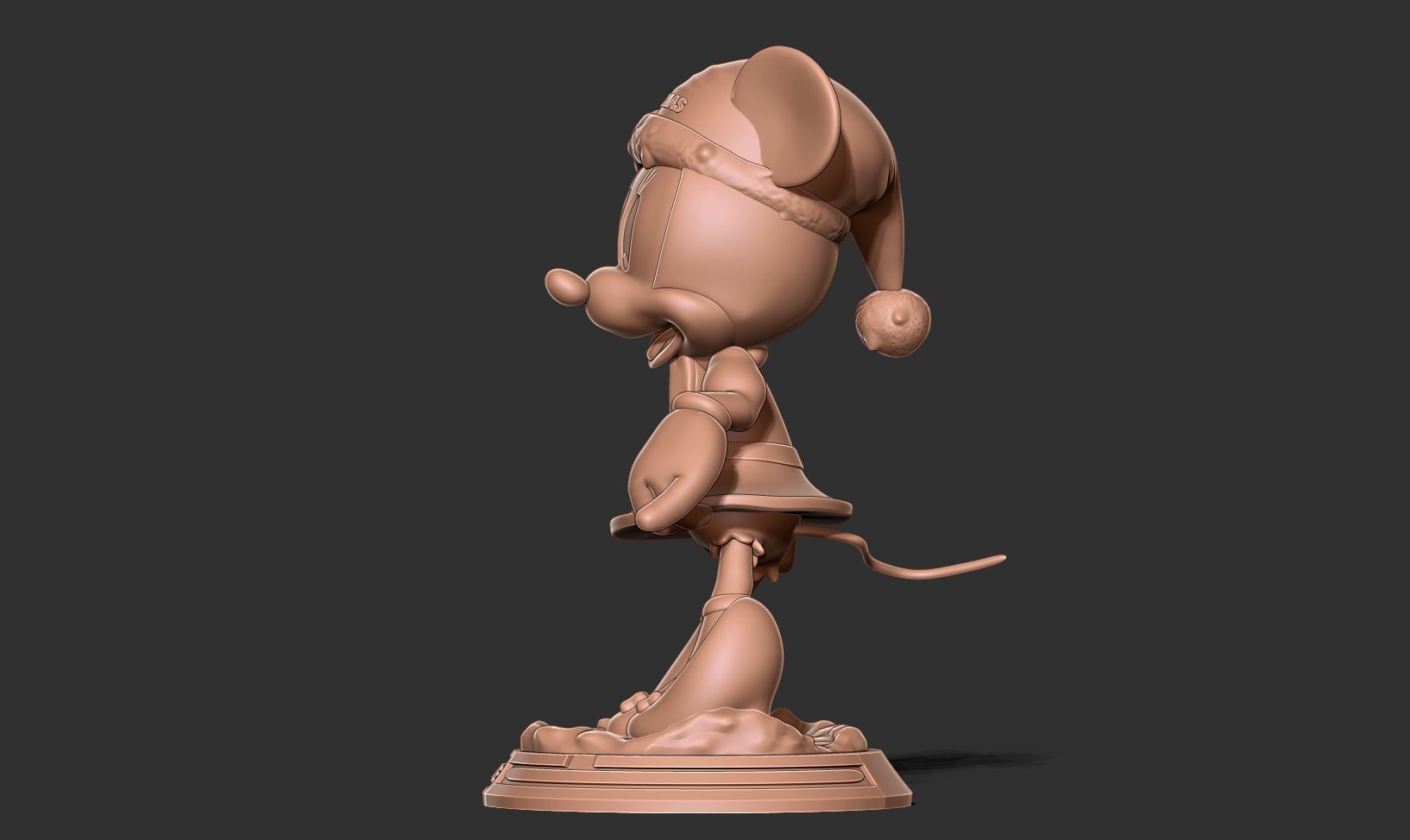 Santa Minnie 3D print model_13