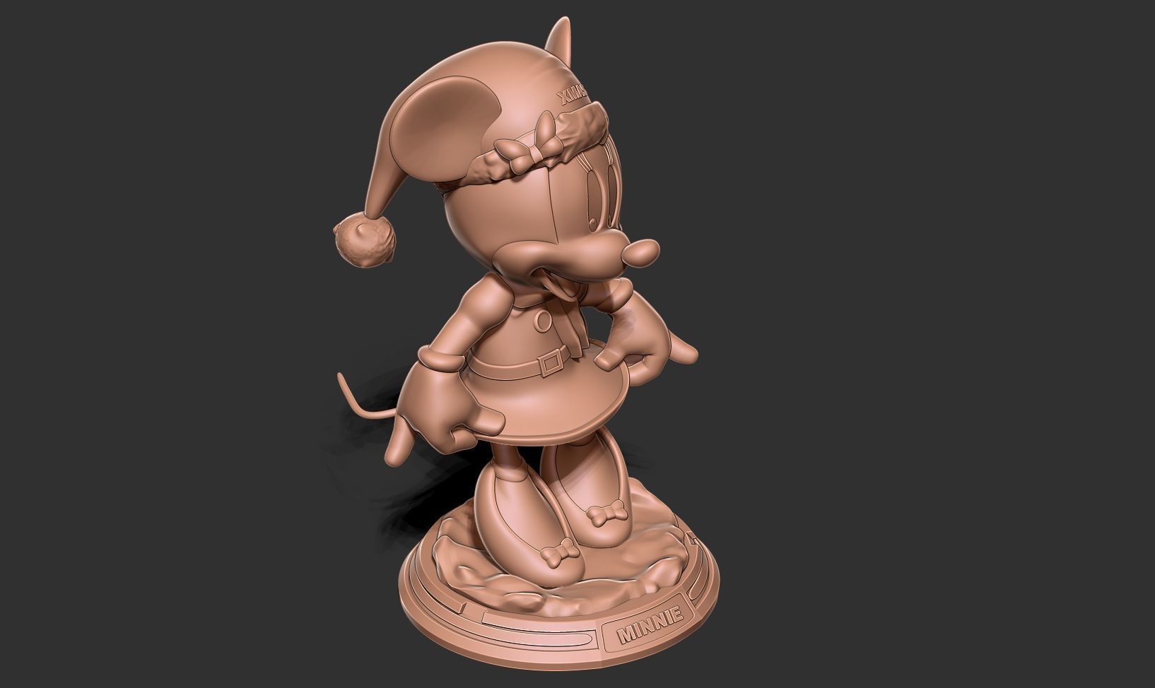 Santa Minnie 3D print model_18