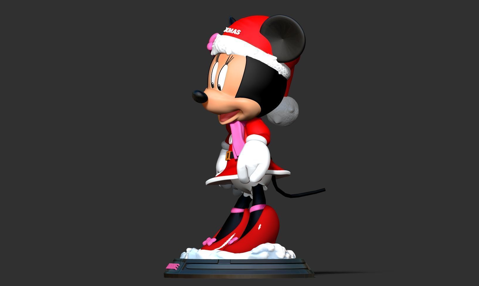 Santa Minnie 3D print model_12