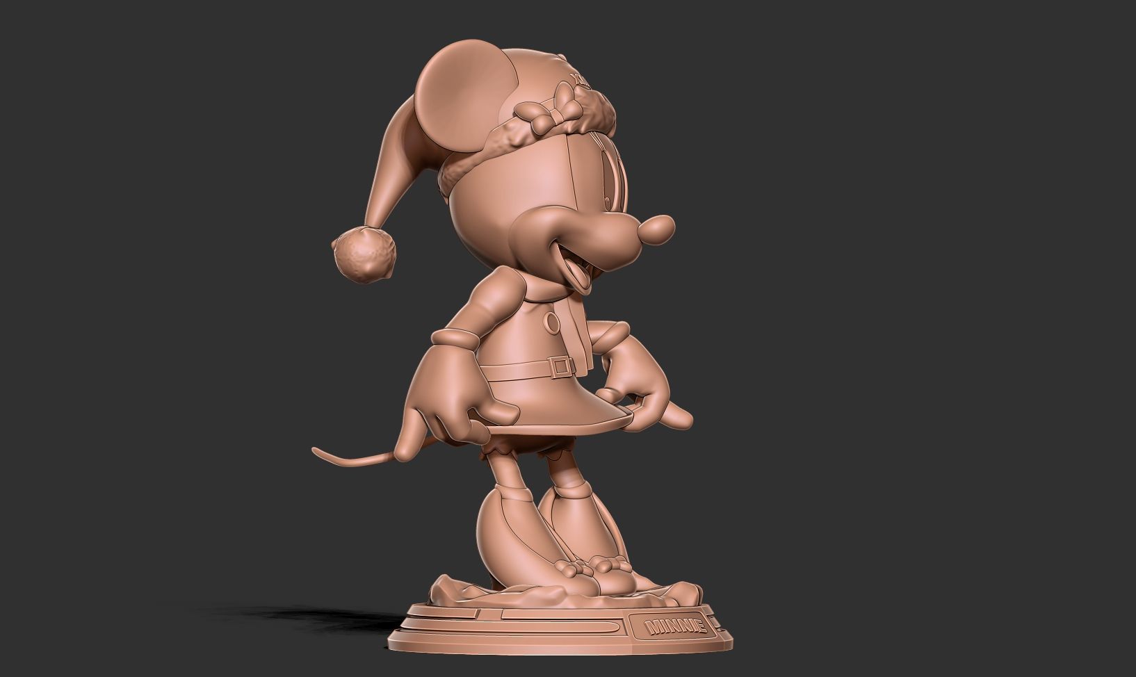 Santa Minnie 3D print model_14
