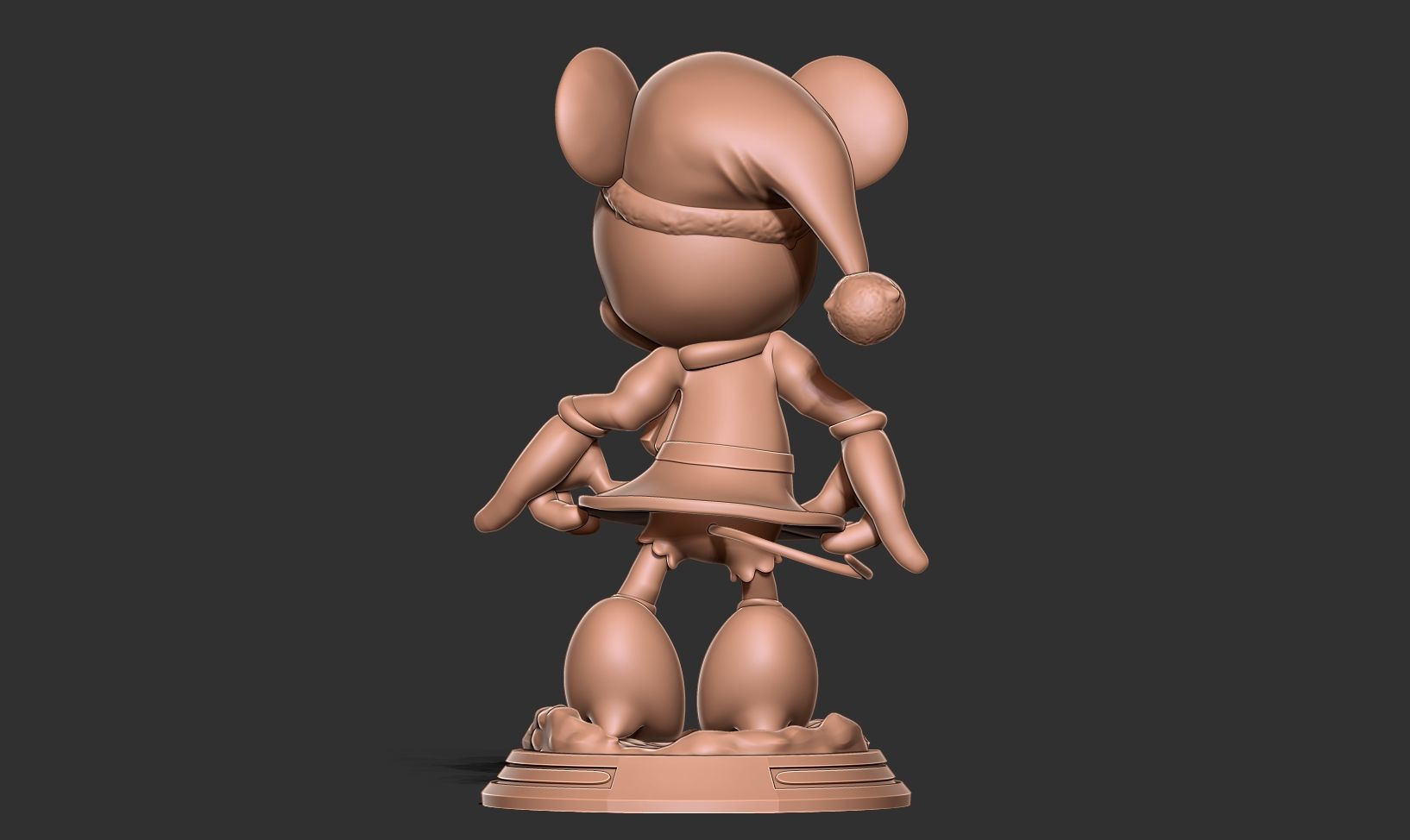 Santa Minnie 3D print model_9