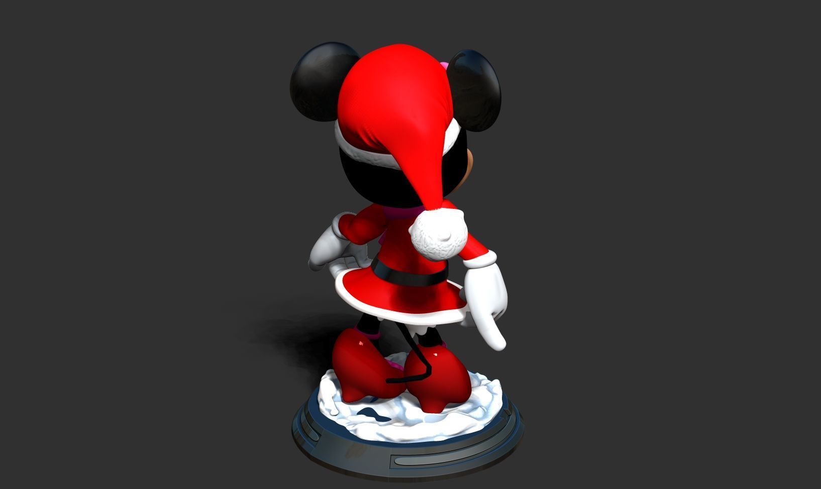 Santa Minnie 3D print model_19