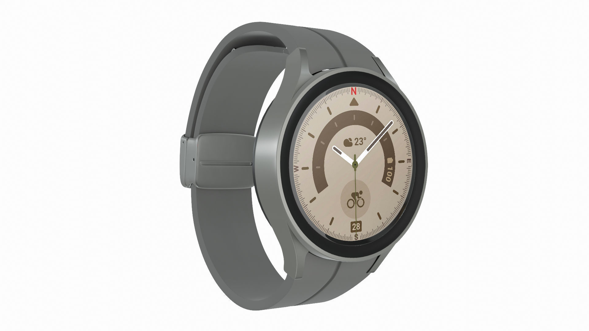 Samsung Galaxy Watch 5 Pro Gray Titanium 3ds Max 3D model_1