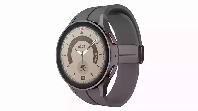 Samsung Galaxy Watch 5 Pro Gray Titanium 3ds Max