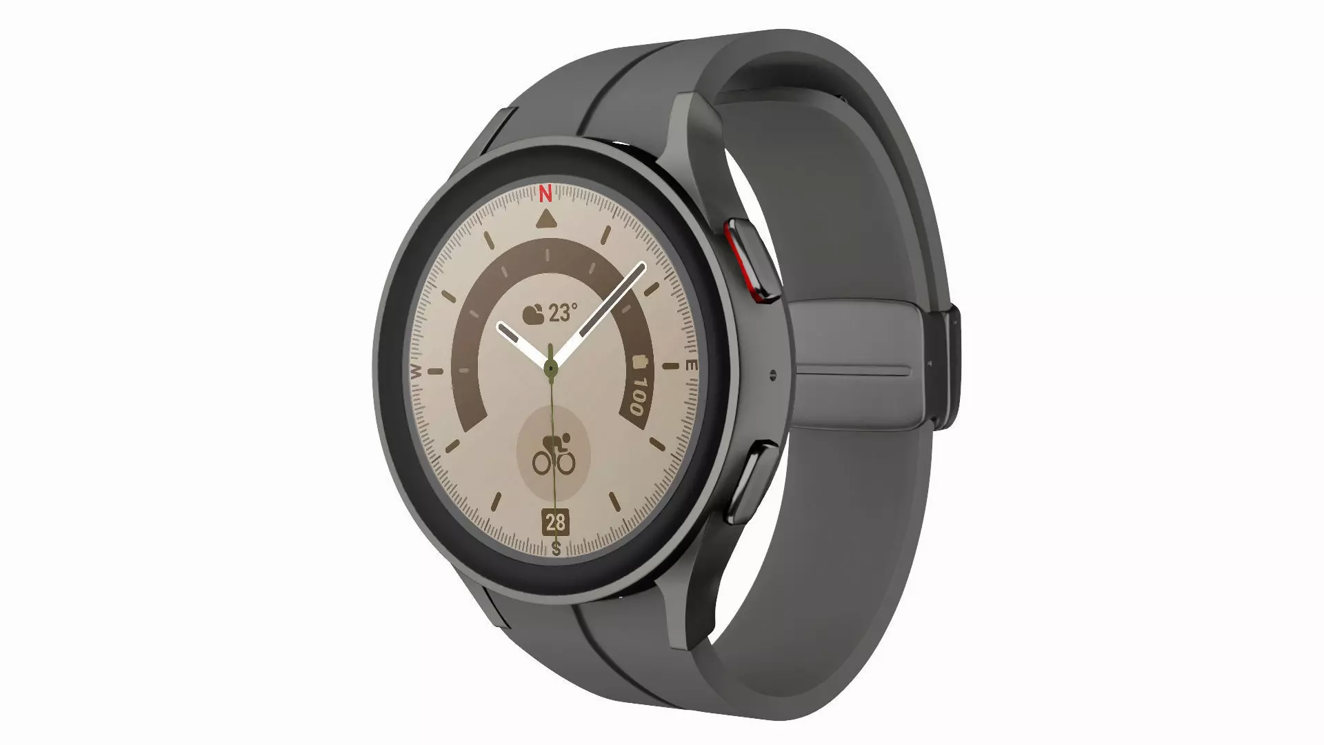 Samsung Galaxy Watch 5 Pro Gray Titanium 3ds Max 3D model_0