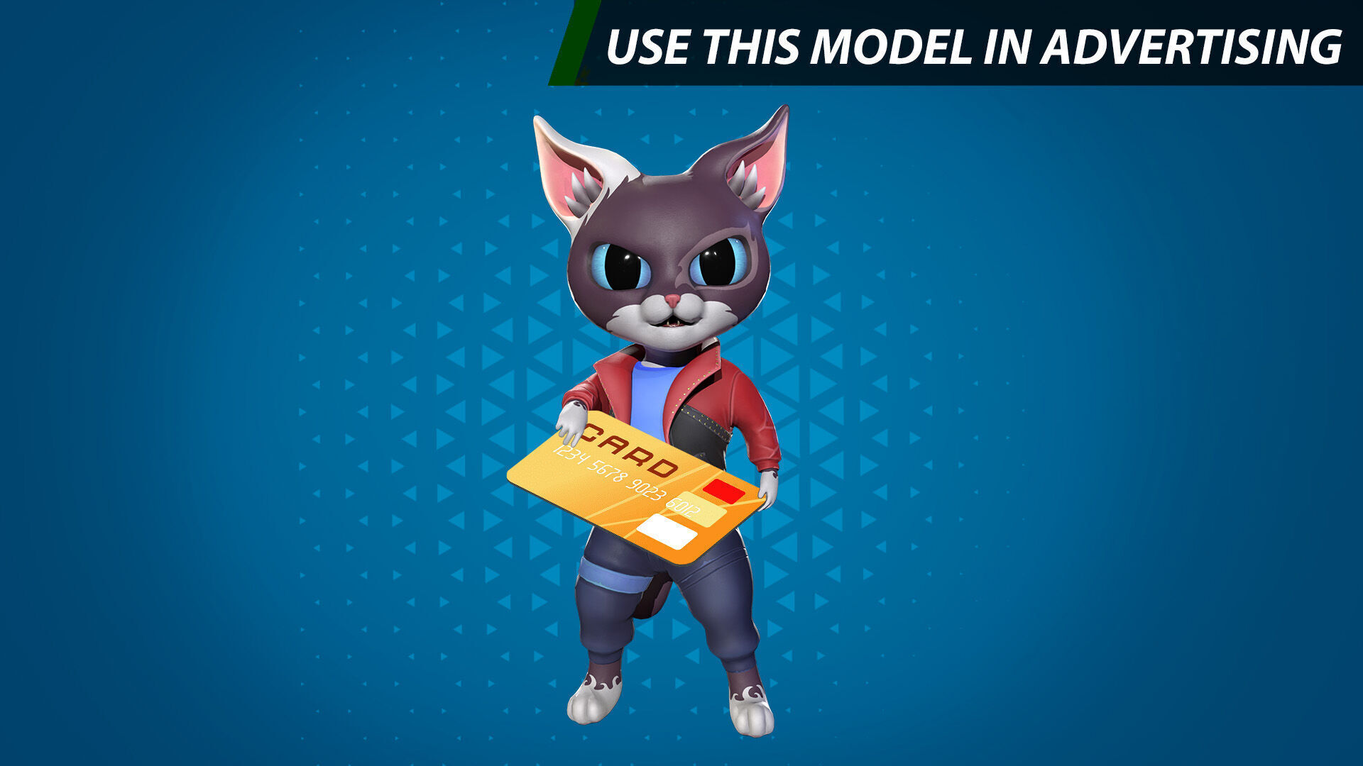 Cat Slayer 003 Low-poly 3D model_12