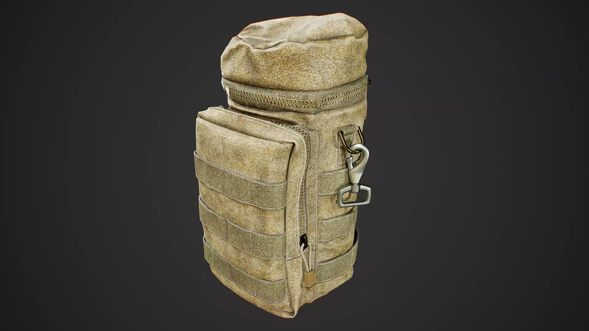 Water Bottle Pouch Low-poly 3D model