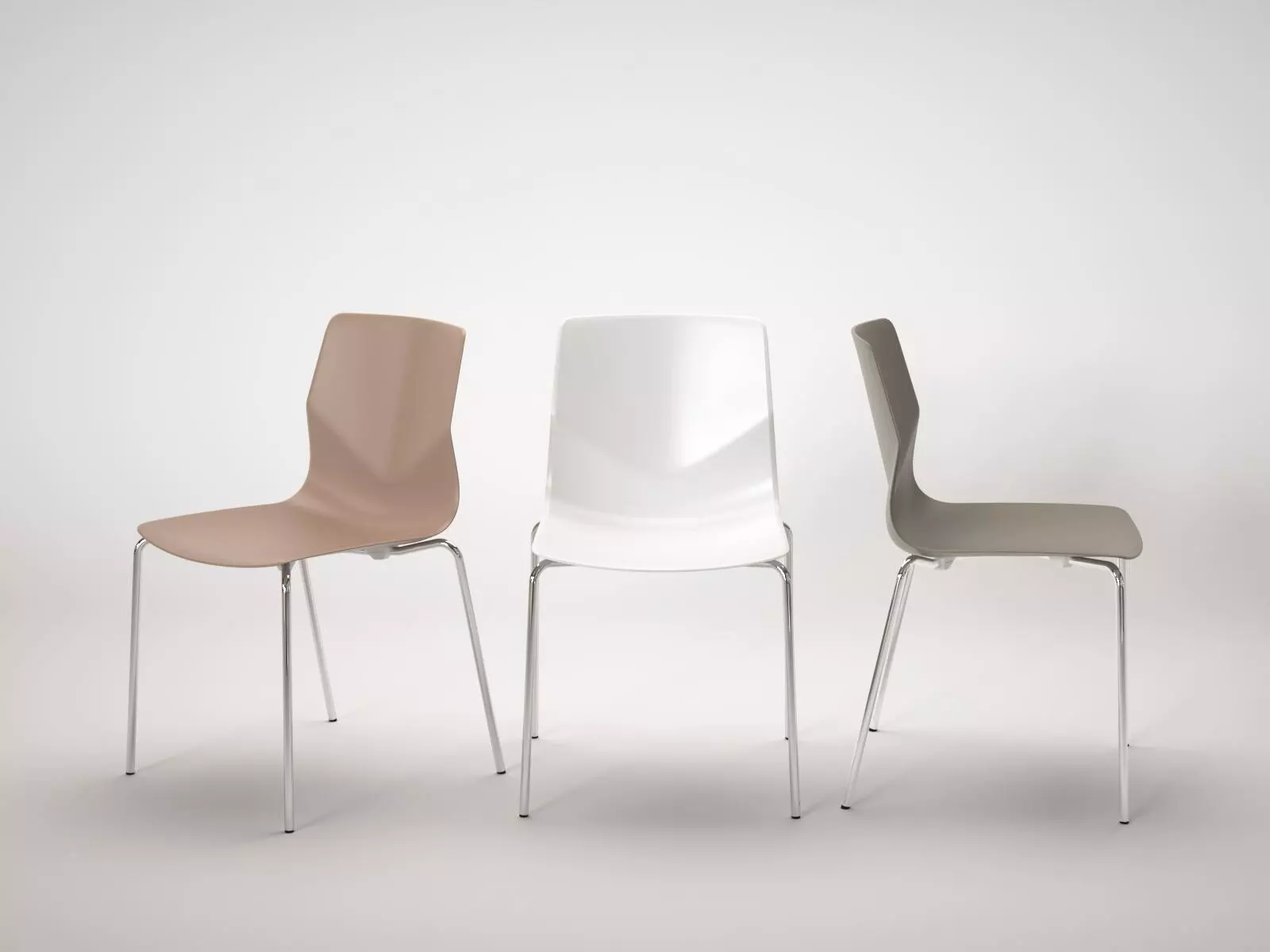 Plastic Chair 3D model_0