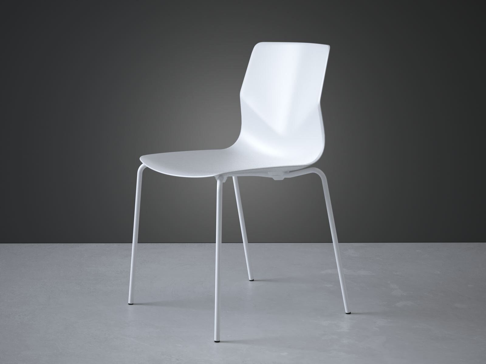 Plastic Chair 3D model_2