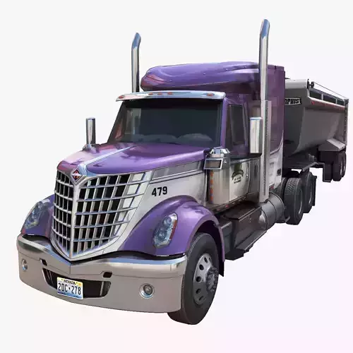 International LoneStar dump road train