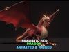 Realistic Red Dragon Animated 3D Model Low-poly 3D model_1