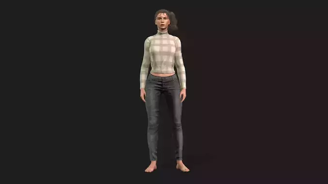 High Quality 3D Woman Character