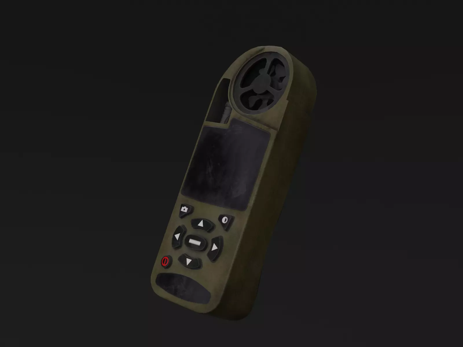 Anemometer Low-poly 3D model_0