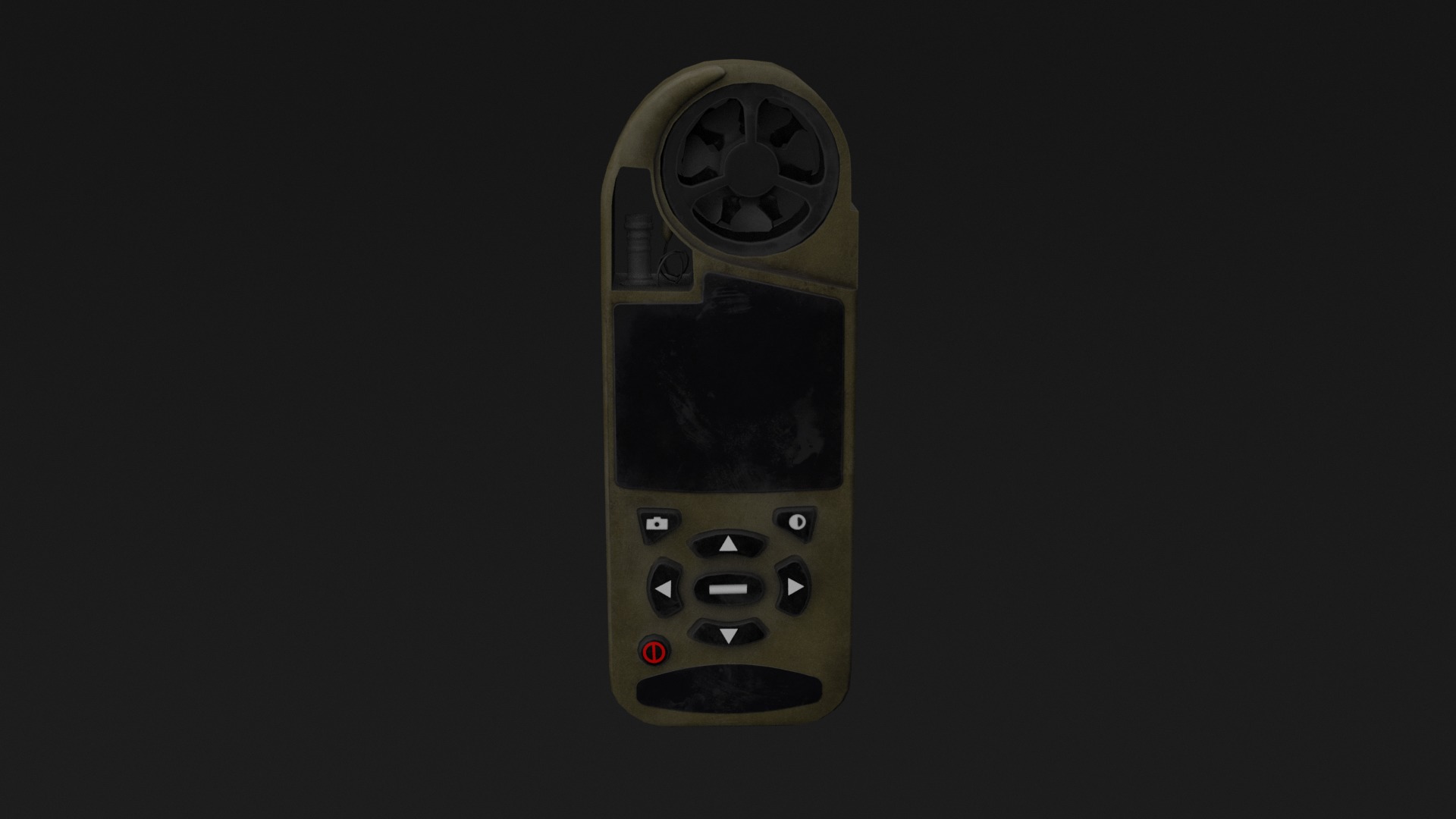 Anemometer Low-poly 3D model_2