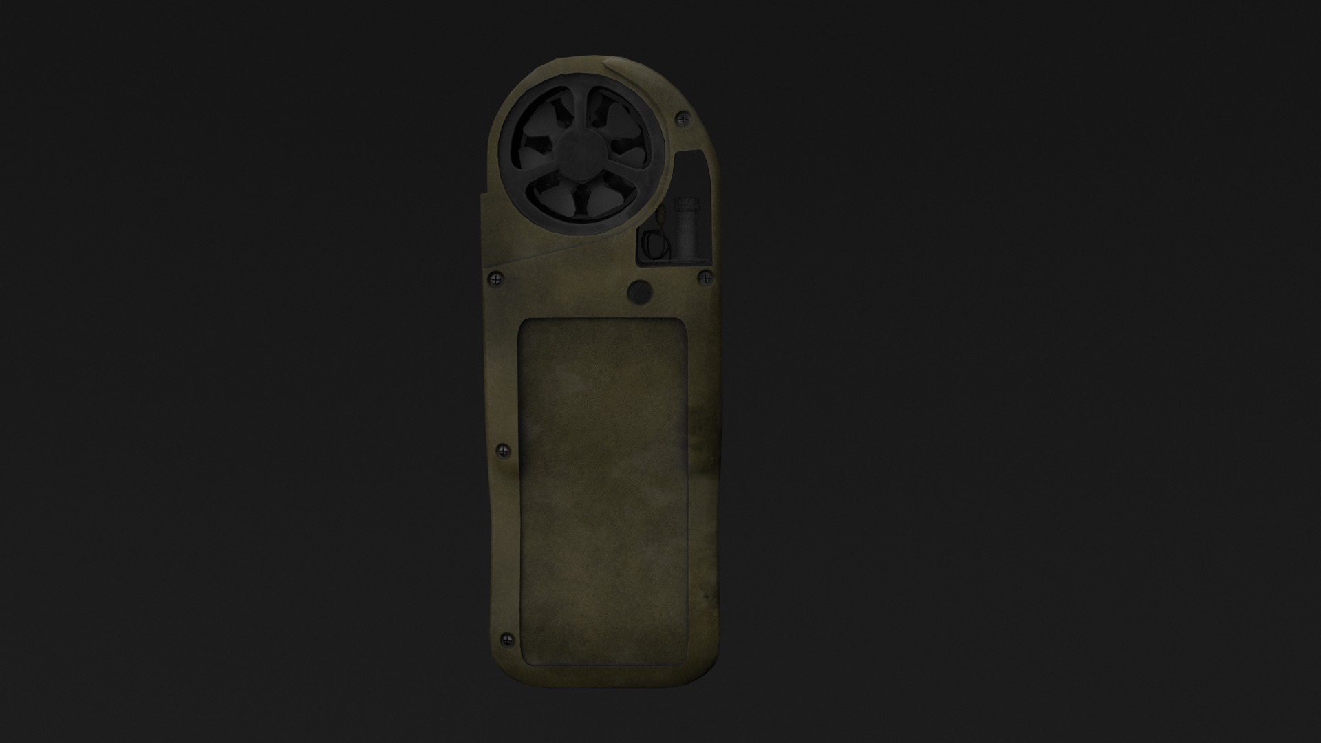 Anemometer Low-poly 3D model_7