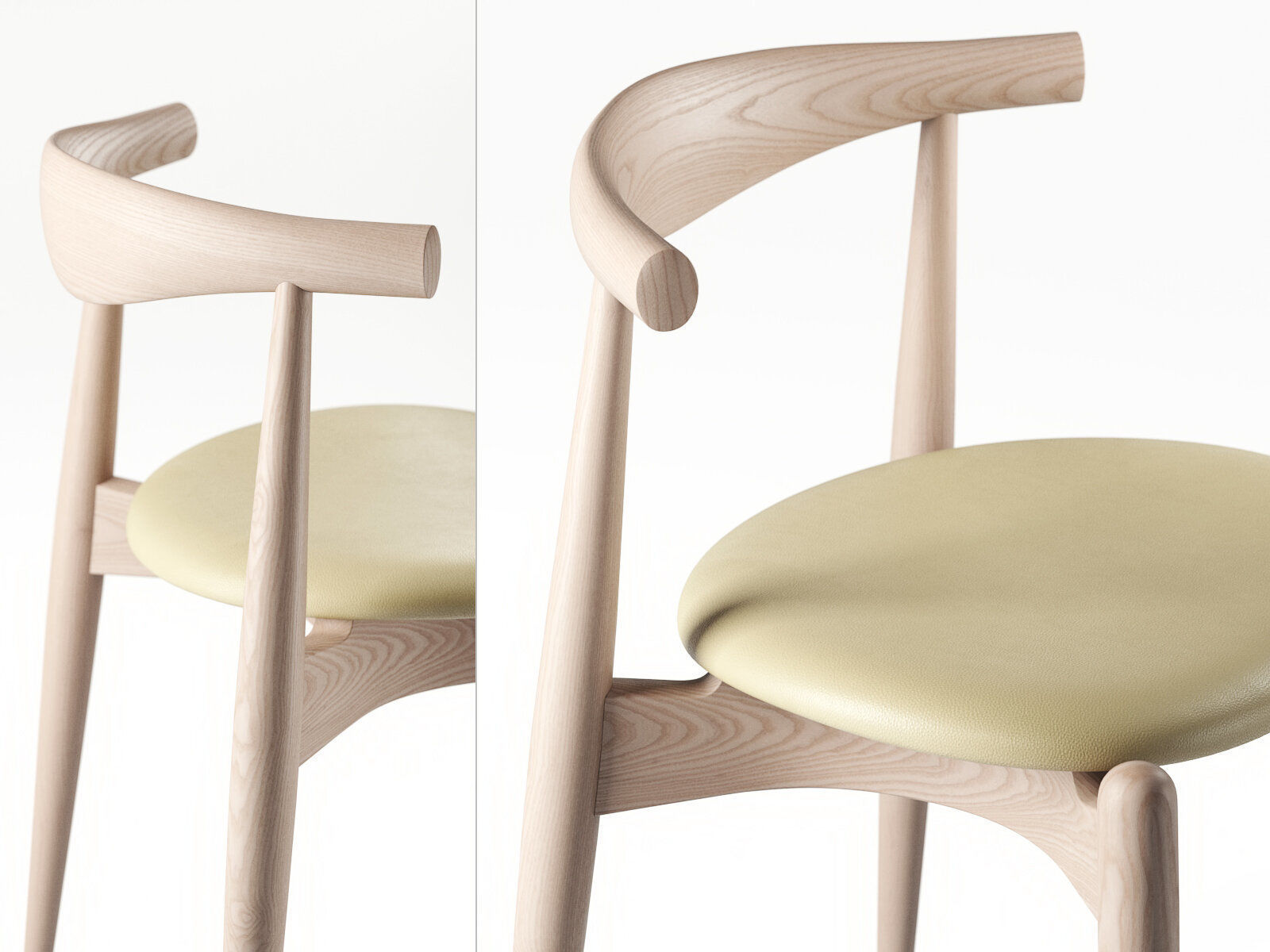 CH20 Elbow Chair 3D model_2