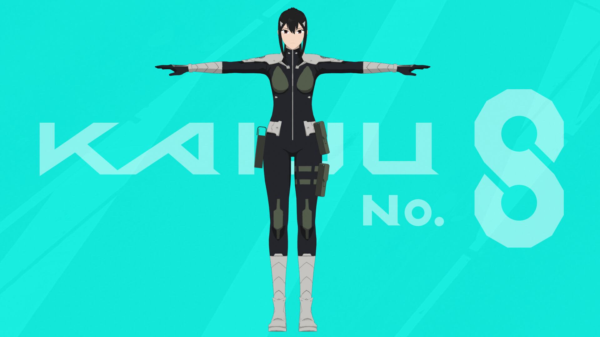 Ashiro Mina - Kaiju No 8 Low-poly 3D model_5