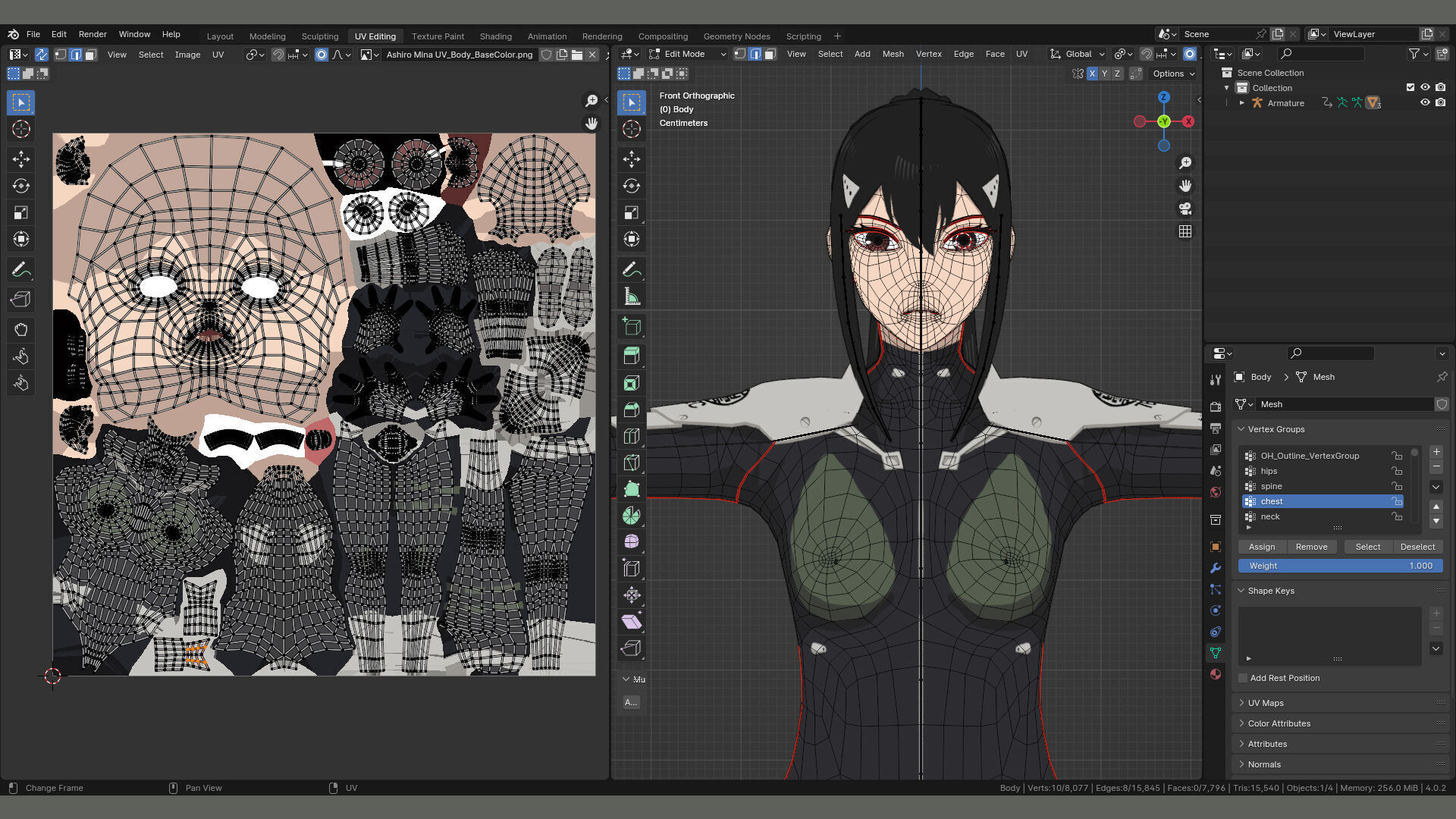 Ashiro Mina - Kaiju No 8 Low-poly 3D model_10