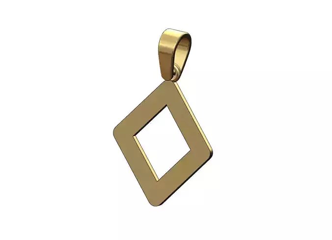 Ingwaz viking runes initials alphabet pendant charm bail 3D print model