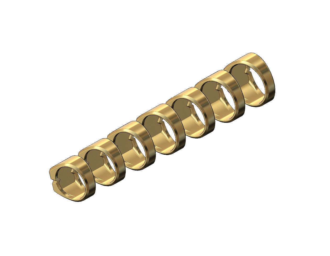 Iced square carved diamond signet ring Us sizes 6to12 3D print model_4