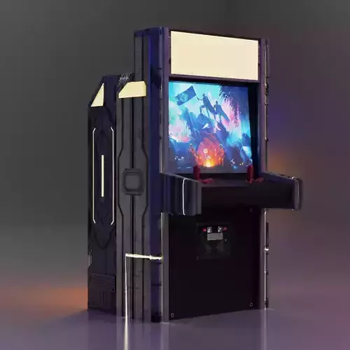 Game Machine sci-fi Low-poly 3D model