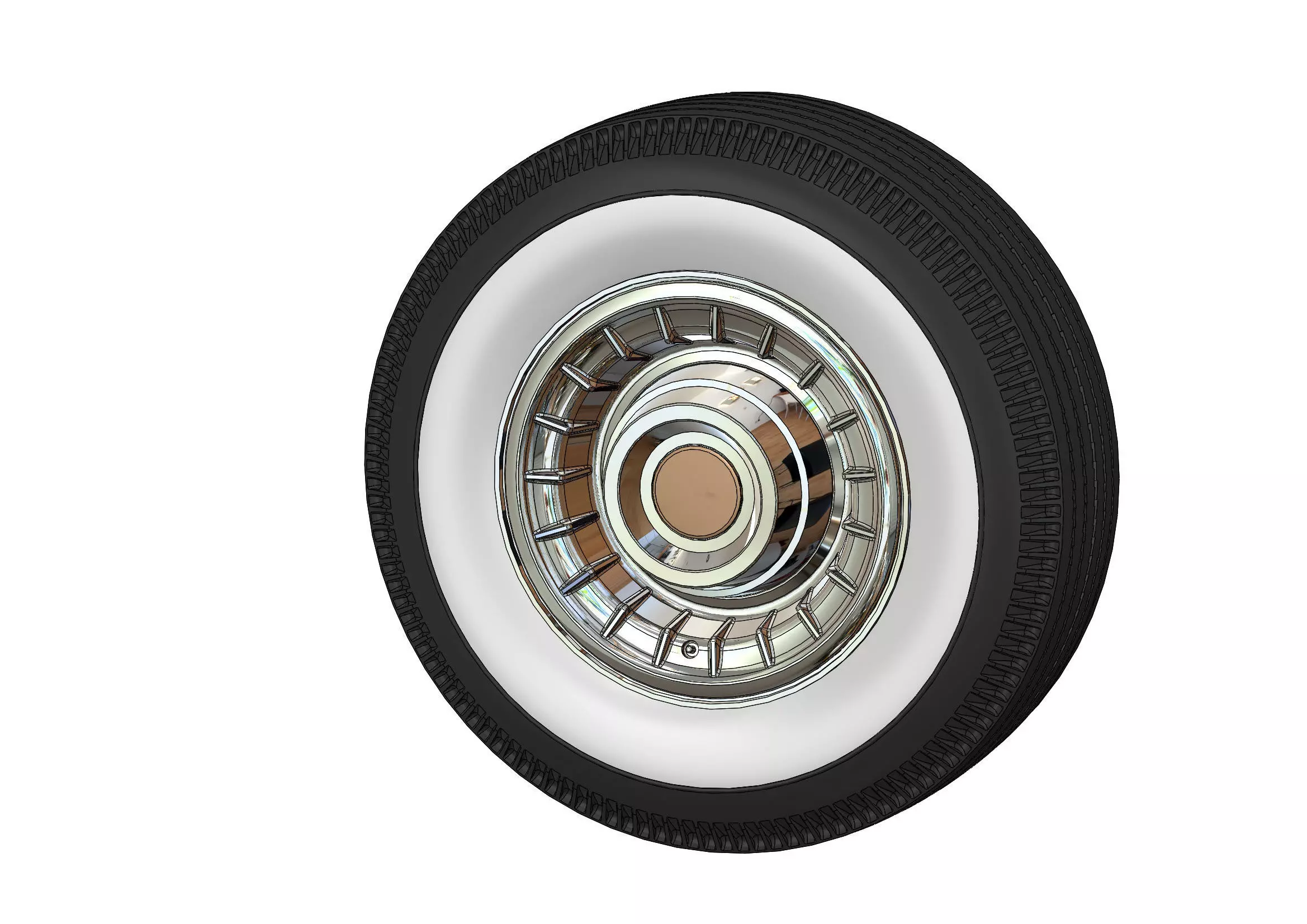 Wheels Caddy 1956 for scale model 3D print model_0