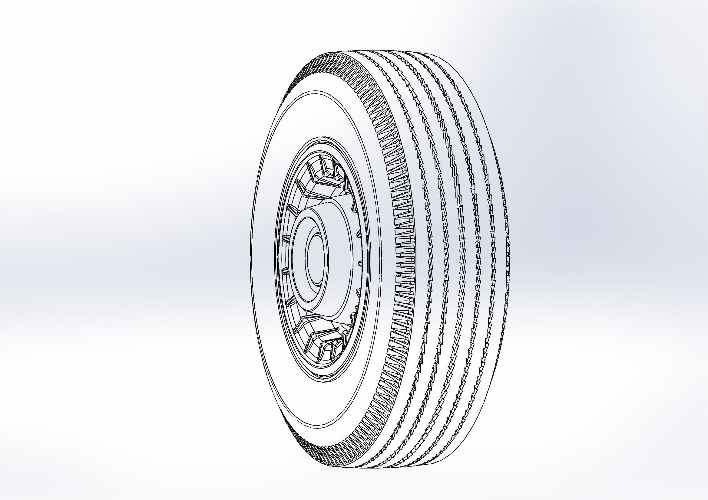 Wheels Caddy 1956 for scale model 3D print model_4