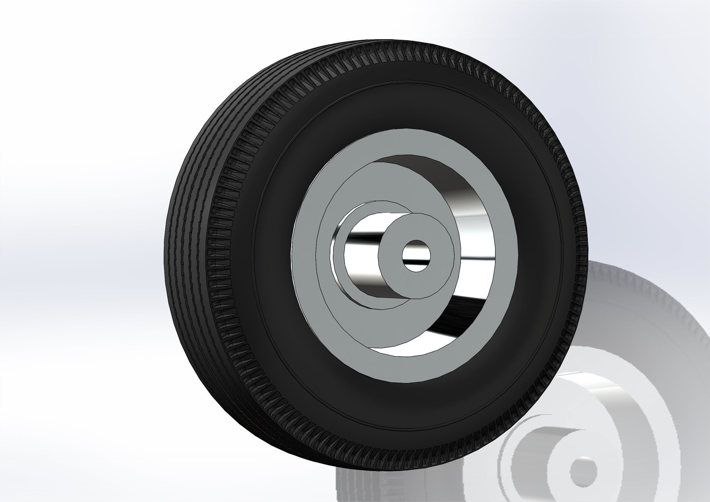 Wheels Caddy 1956 for scale model 3D print model_7