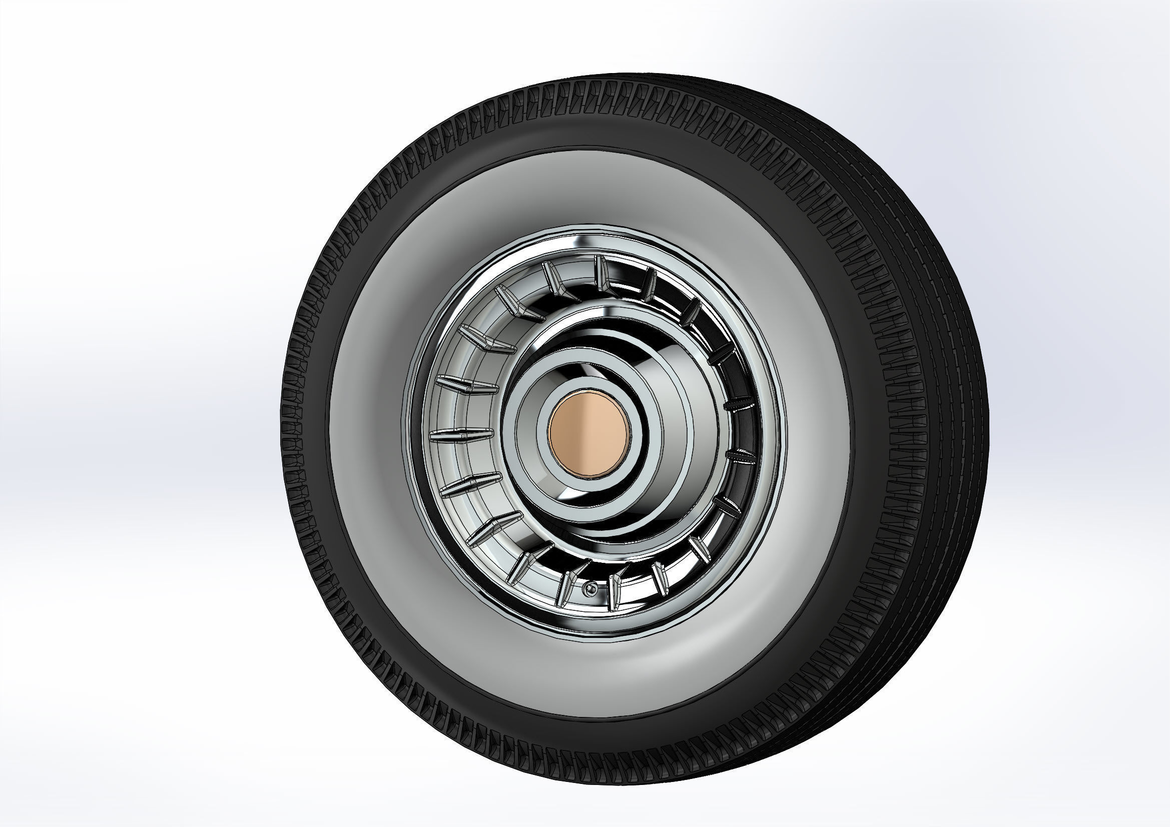 Wheels Caddy 1956 for scale model 3D print model_8