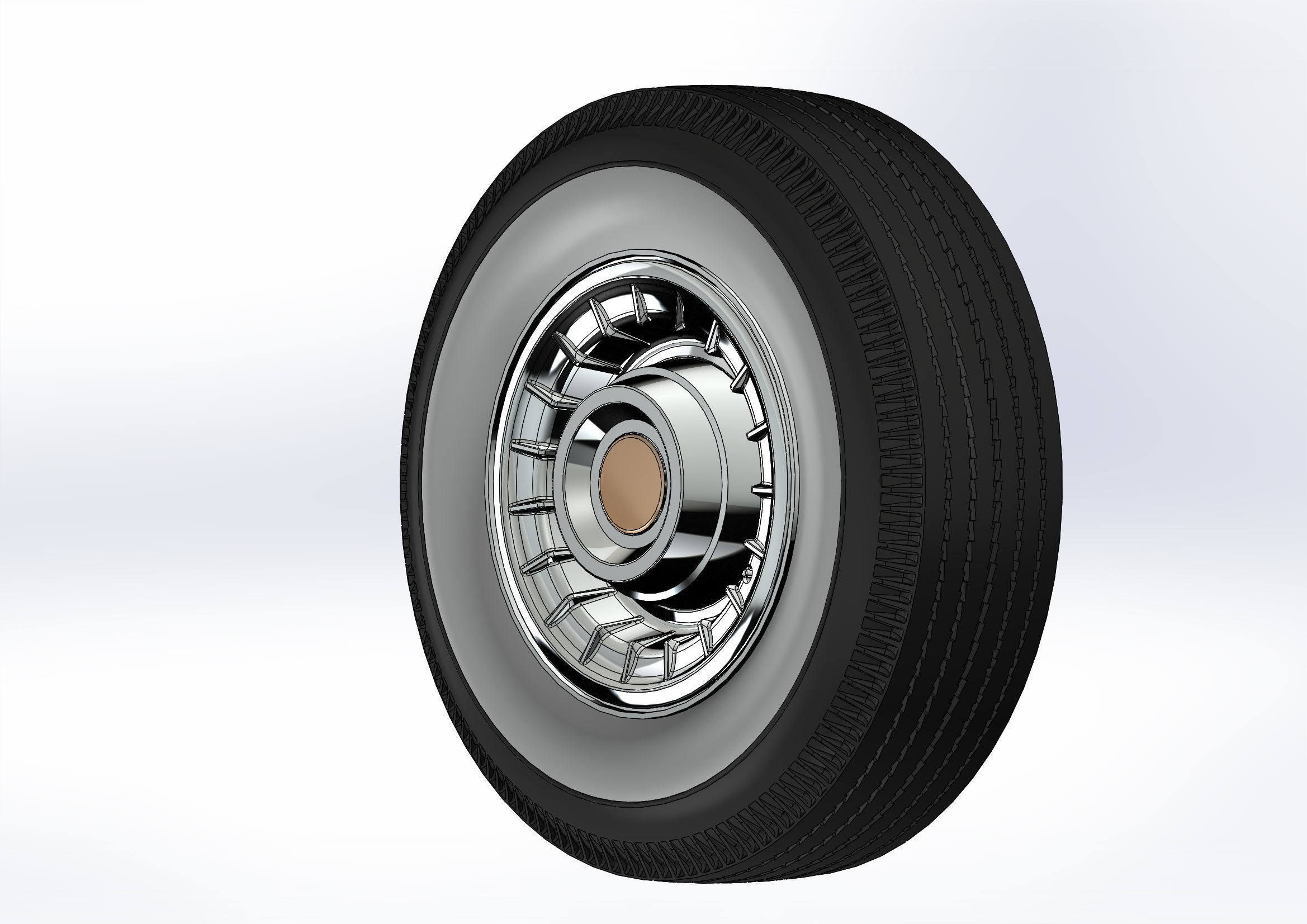 Wheels Caddy 1956 for scale model 3D print model_1